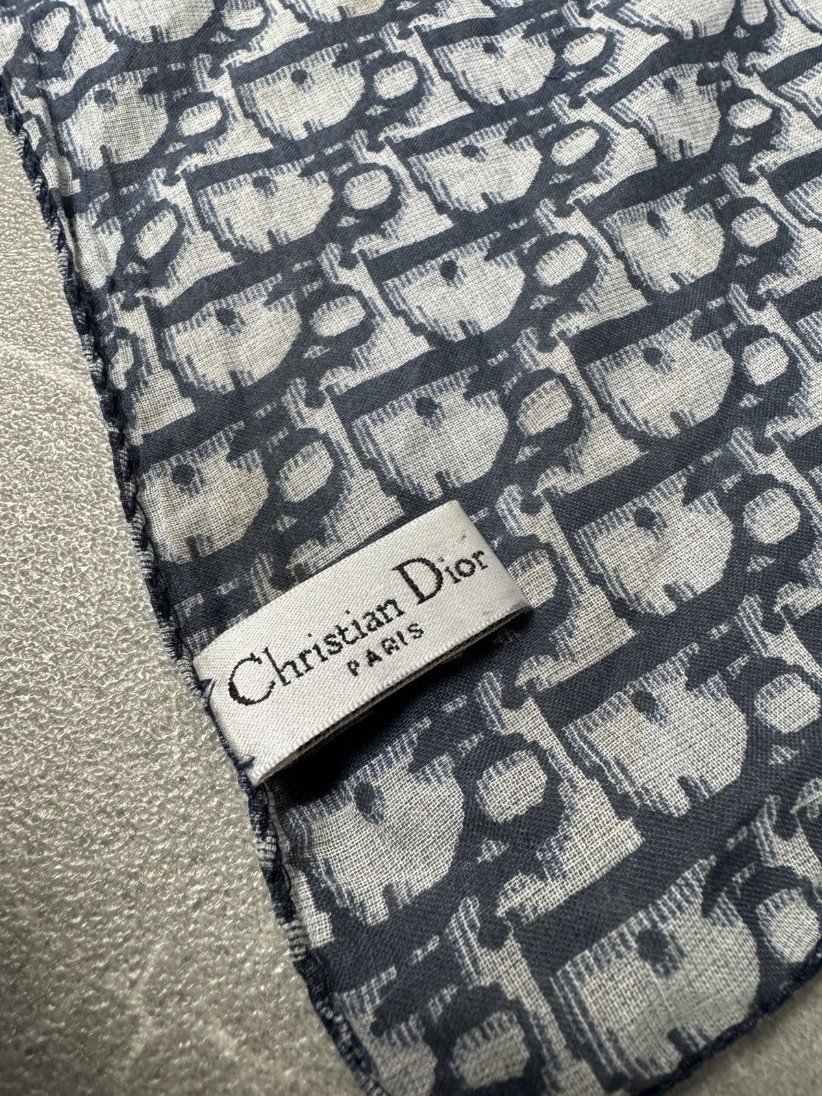 Dior Dior Monogram Black White Scrarf Vintage Size ONE SIZE - 6 Thumbnail