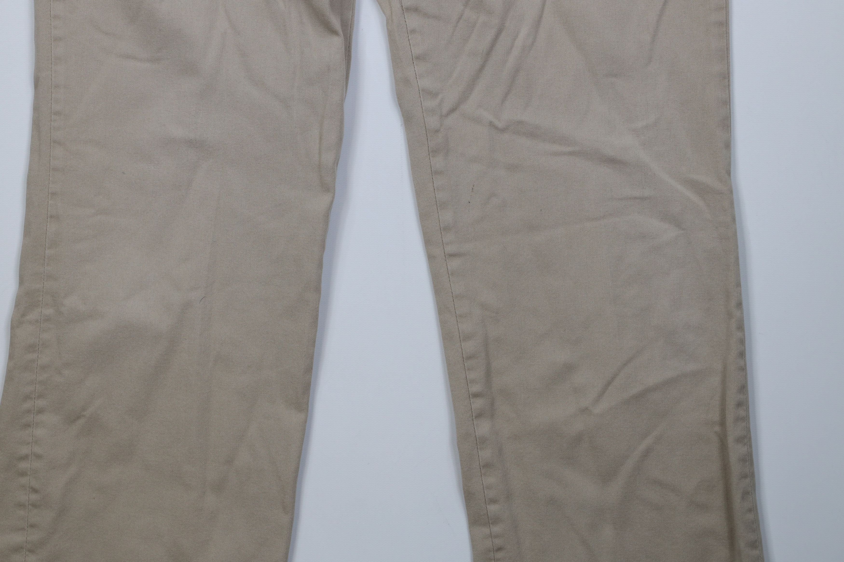 Vintage Vintage 70s Streetwear Wide Leg Chino Pants Beige Cotton USA Size US 34 / EU 50 - 4 Thumbnail
