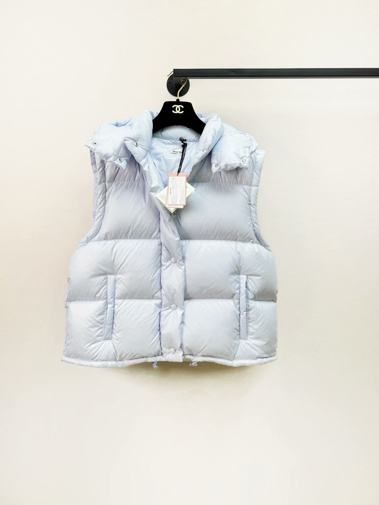 Miu Miu light blue down vest by miu miu Size US M / EU 48-50 / 2 - 1 Thumbnail