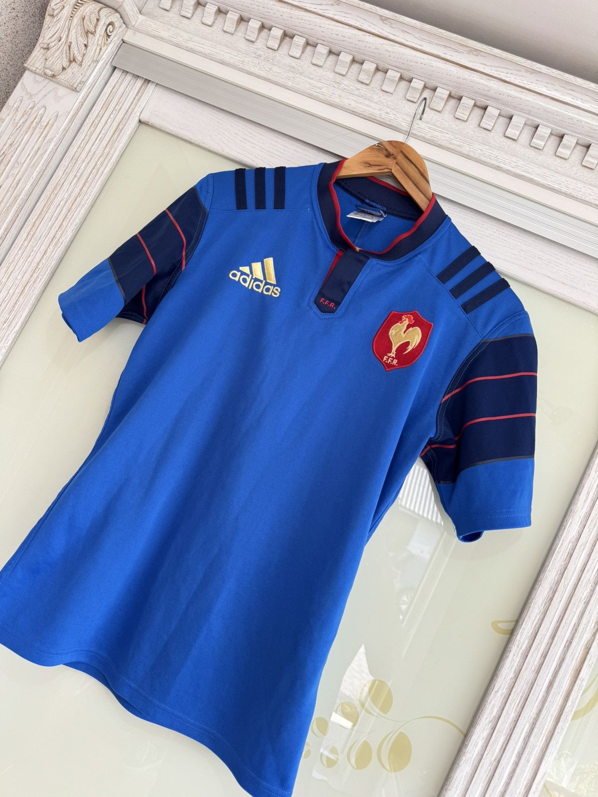 Adidas France 2015-2016 Home Rugby Jersey Shirt Kit Size US S / EU 44-46 / 1 - 3 Thumbnail