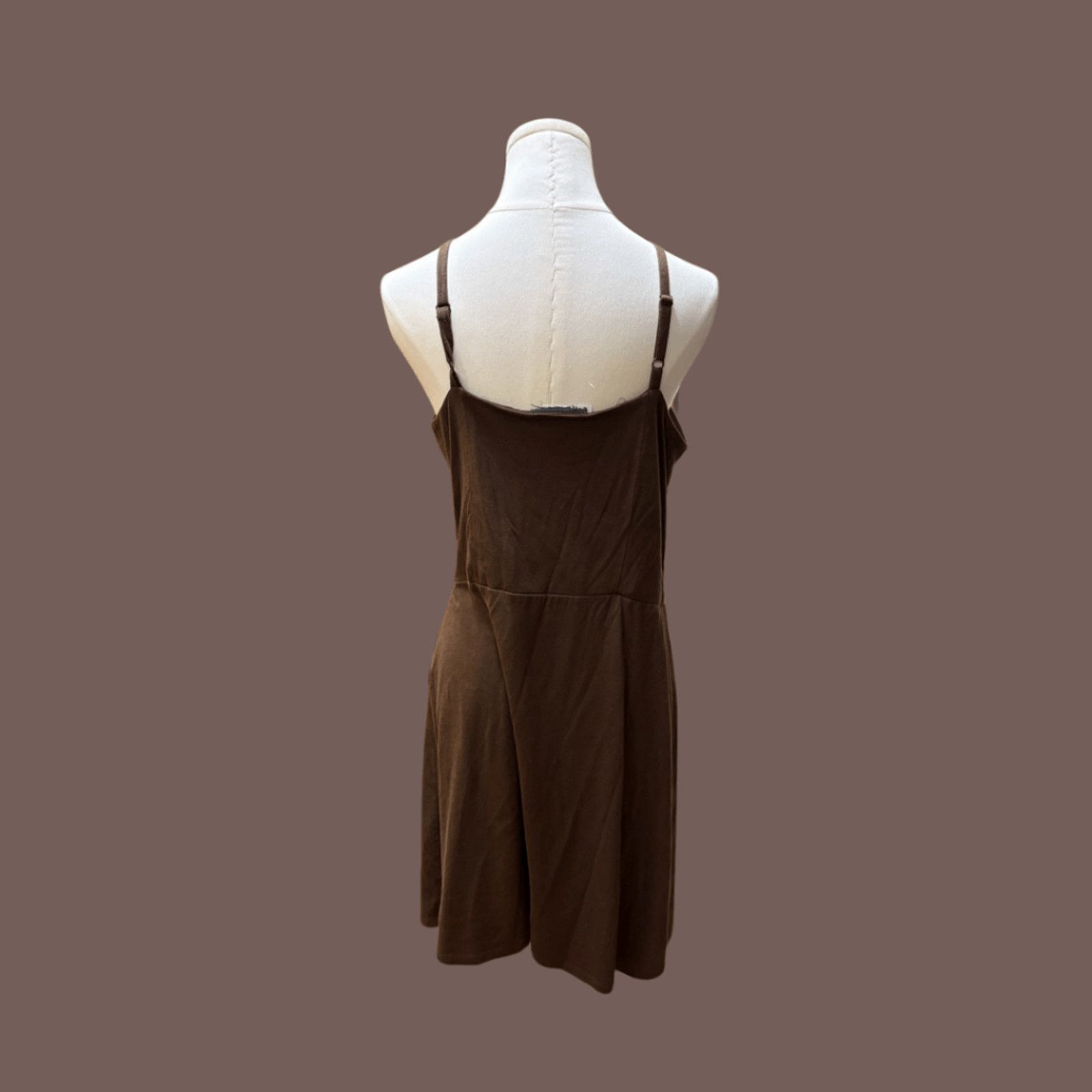 Macys VTG Boho Mini | INC Brown Gold Embroidery | Y2K Style Size M / US 6-8 / IT 42-44 - 2 Thumbnail