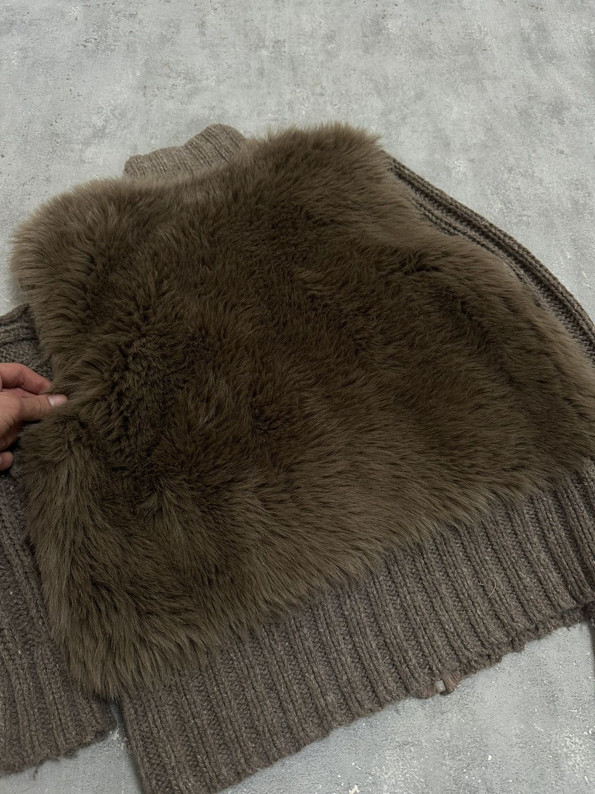 If Six Was Nine × Le Grande Bleu (L.G.B.) Japanese Vintage Lgb Style Fur Zip Sweater Y2K Size L / US 10 / IT 46 - 5 Thumbnail