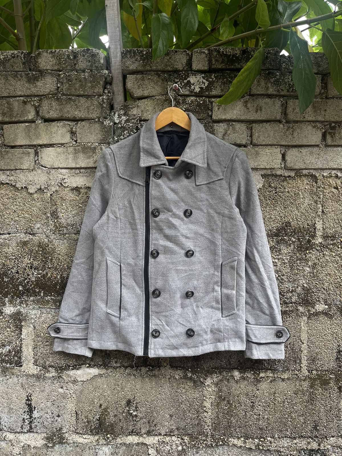 Japanese Brand SEMANTIC DESIGN DOUBLES BREASTED DOUBLE COLLAR JACKET Size M / US 6-8 / IT 42-44 - 1 Thumbnail
