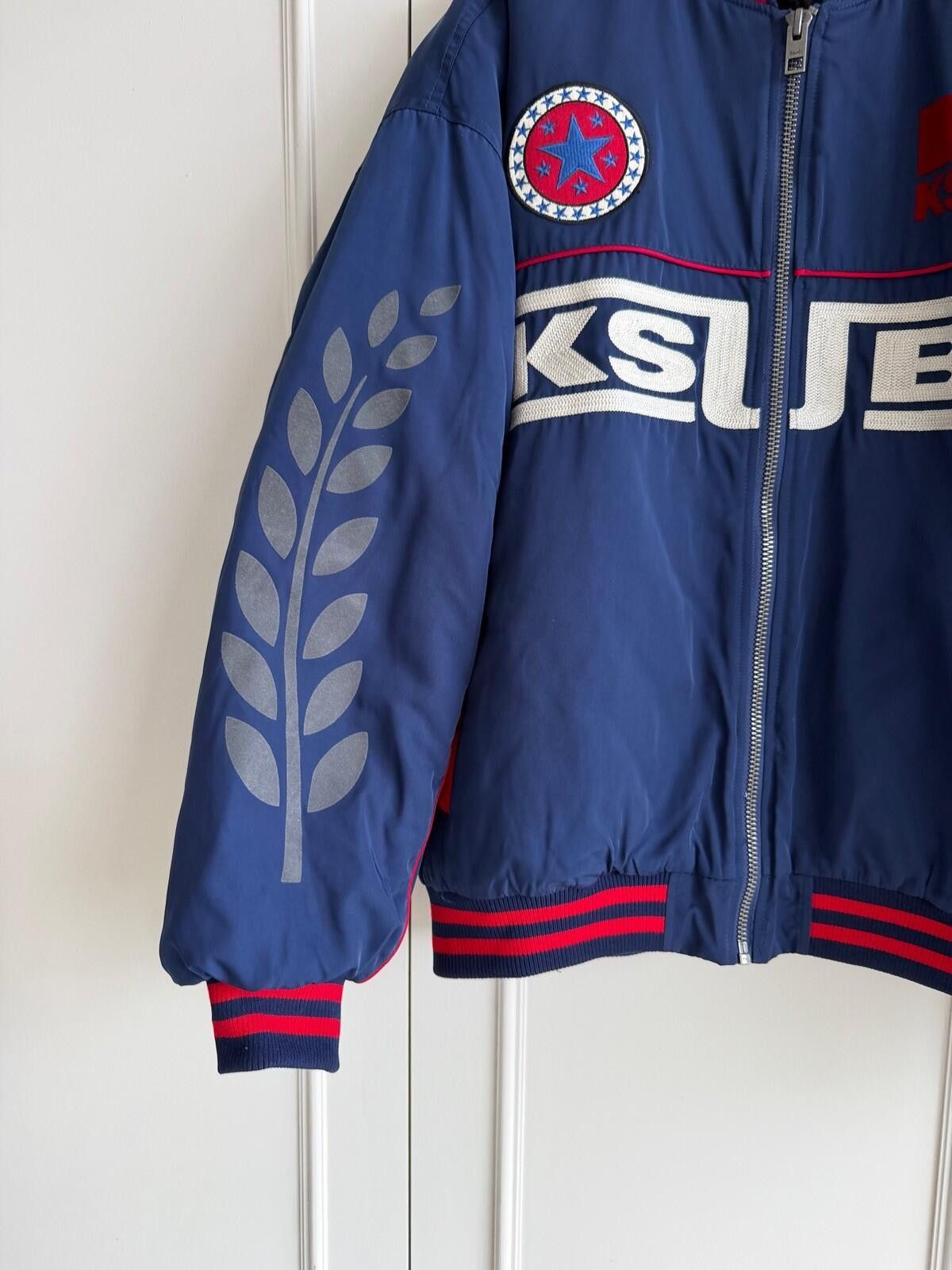 Ksubi new Ksubi ZOOM MA-1 BOMBER JACKET SATIN BLUE medium m top Size US M / EU 48-50 / 2 - 3 Thumbnail