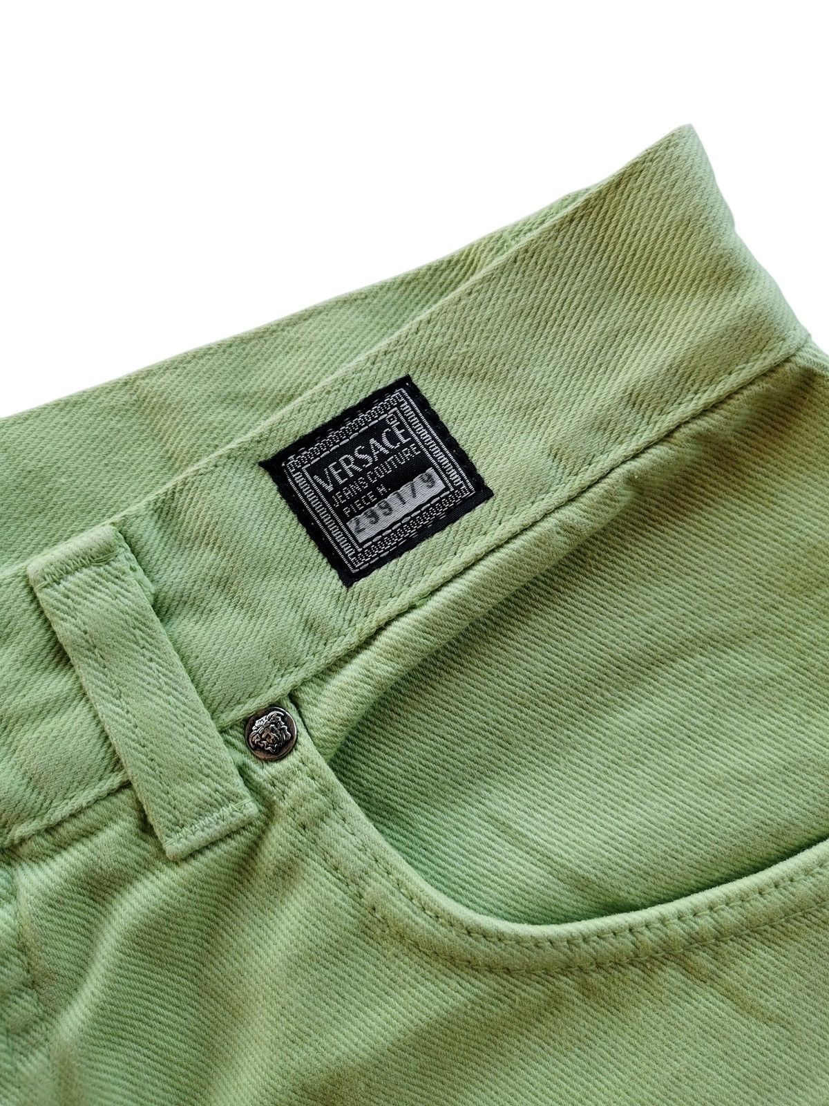 Versace Jeans Couture Vintage Versace Jeans Couture Green Jeans Pants Italy Size US 32 / EU 48 - 8 Thumbnail