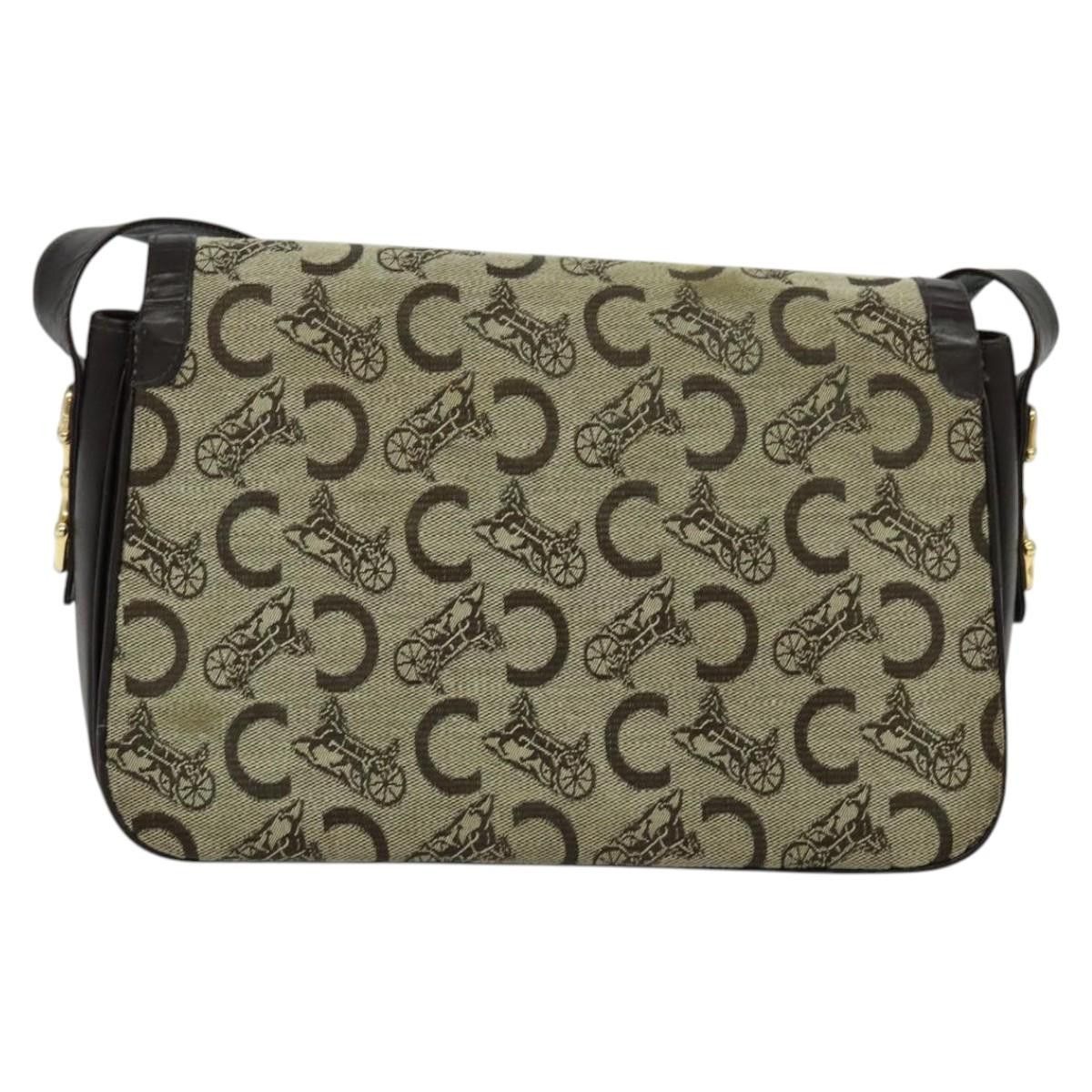 Celine CELINE C Sulky Shoulder Bag Canvas Beige Size ONE SIZE - 3 Thumbnail