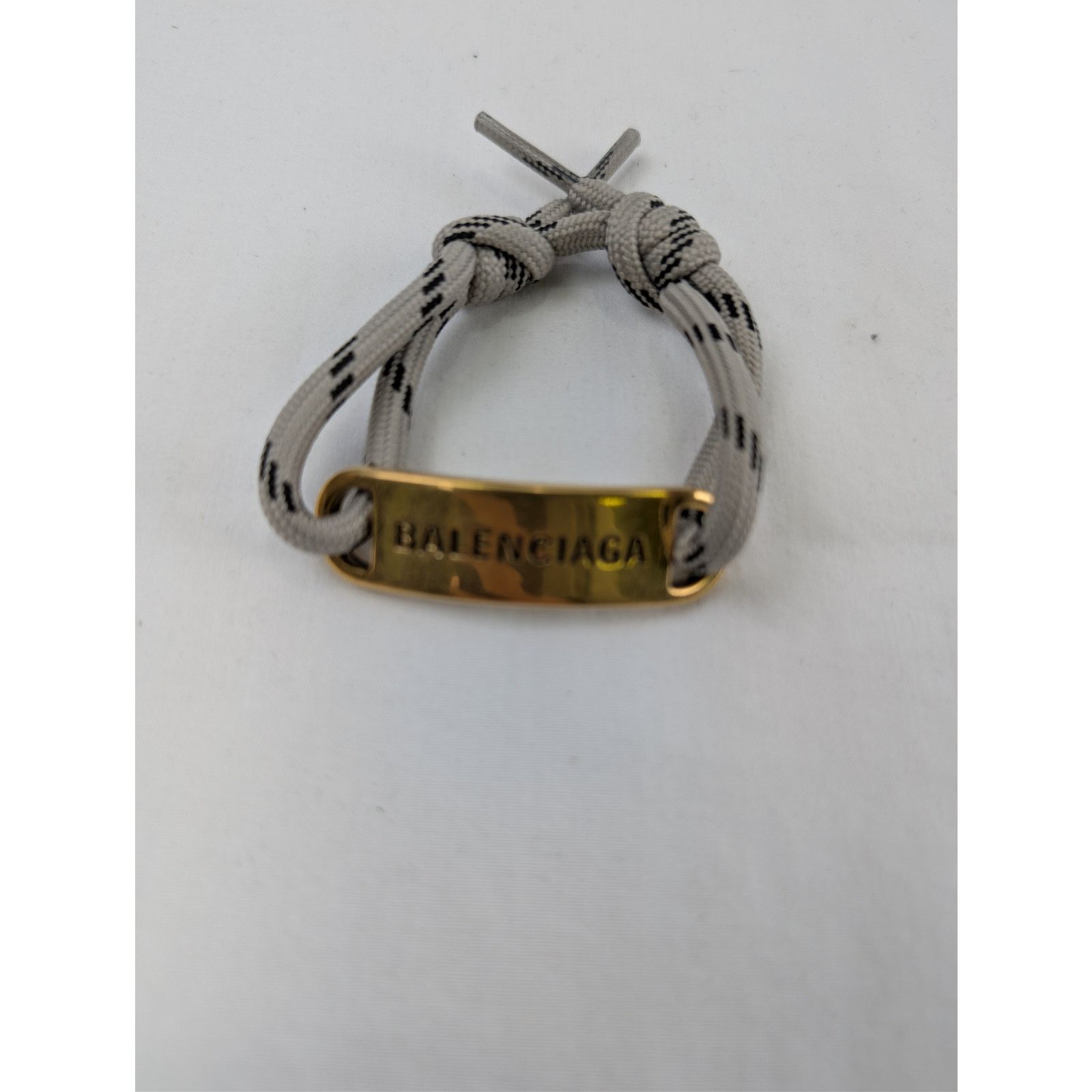 Balenciaga o1rshd1 Q:2 / Size: OS / Plate Bracelet in Grey/Gold Size ONE SIZE - 2 Thumbnail
