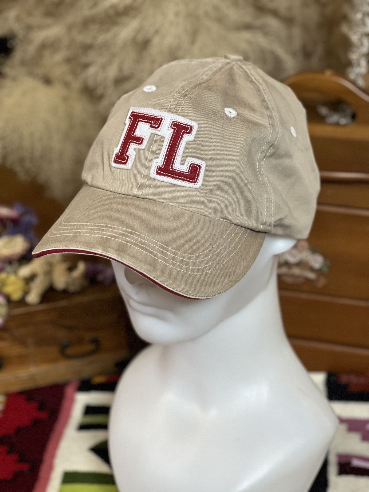 Falcone × Japanese Brand Falcon Brown Cap FL EMBROIDERED CAP Vintage Cap size 56-59cm Size ONE SIZE - 1 Thumbnail