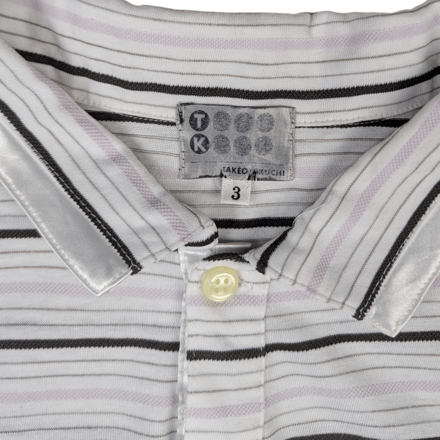 Takeo Kikuchi Rare!! TAKEO KIKUCHI Striped Polo Shirt Size US M / EU 48-50 / 2 - 7 Thumbnail