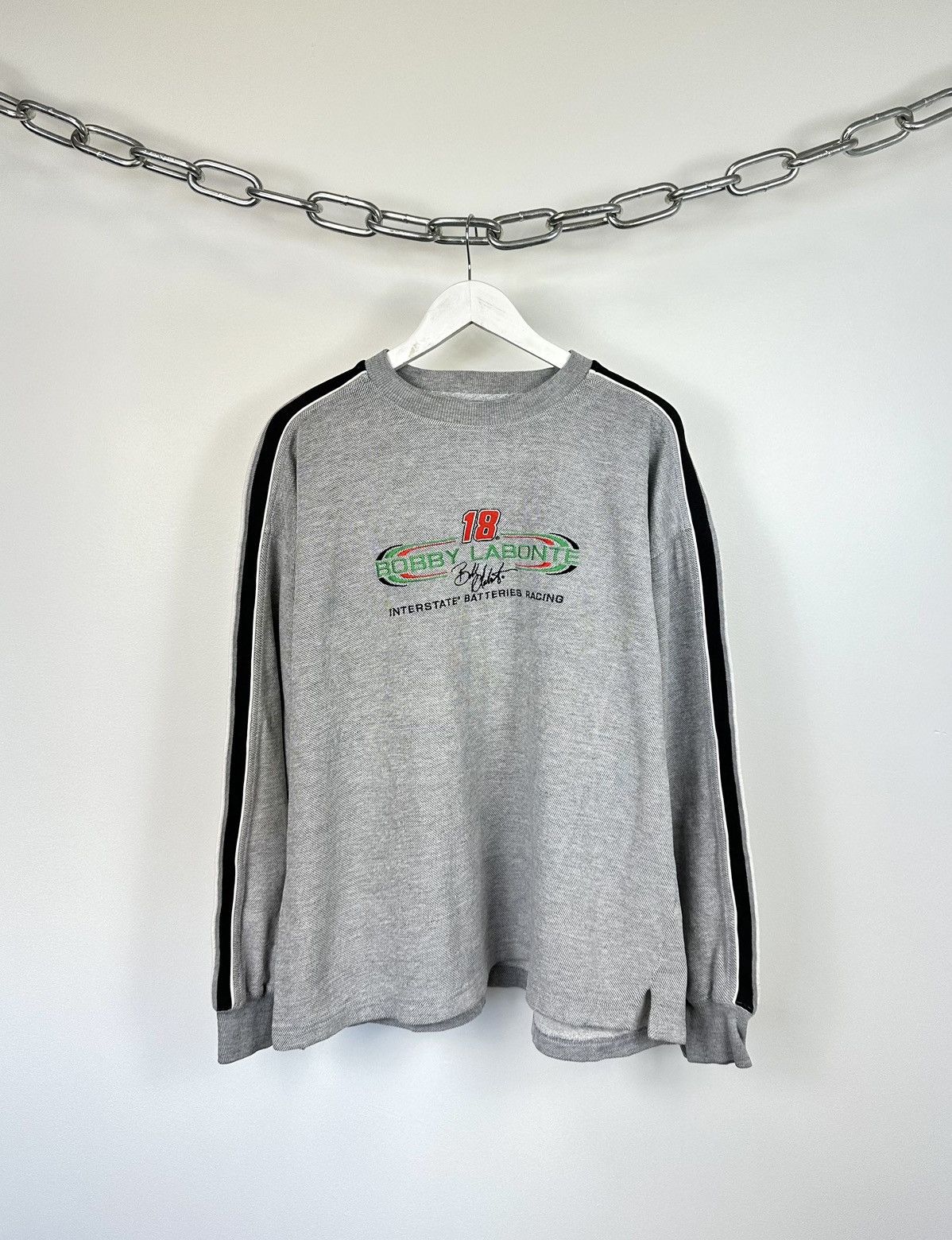 Chase Authentics Vintage NASCAR Bobby Labonte #18 USA Racing Hype Sweatshirt Size US L / EU 52-54 / 3 - 1 Thumbnail