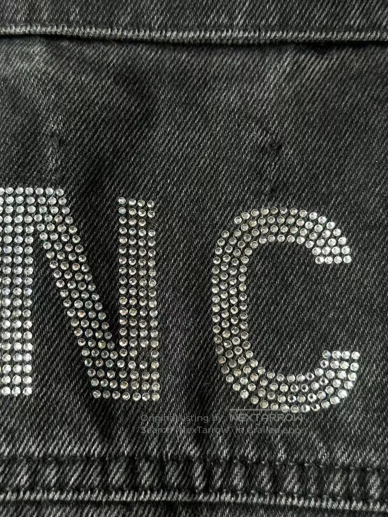 Balenciaga Balenciaga Crystal Denim Jacket. Size US XS / EU 42 / 0 - 3 Thumbnail