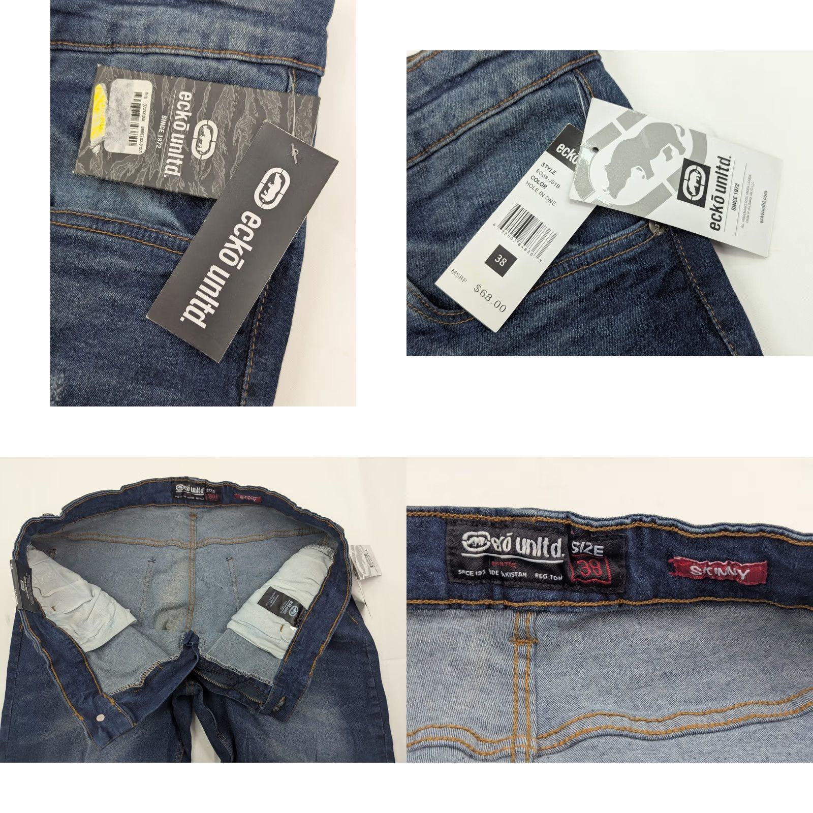 Ecko Unltd. VTG Ecko Unltd Jeans Shirt Distressed Boy? Size US 38 / EU 54 - 8 Thumbnail