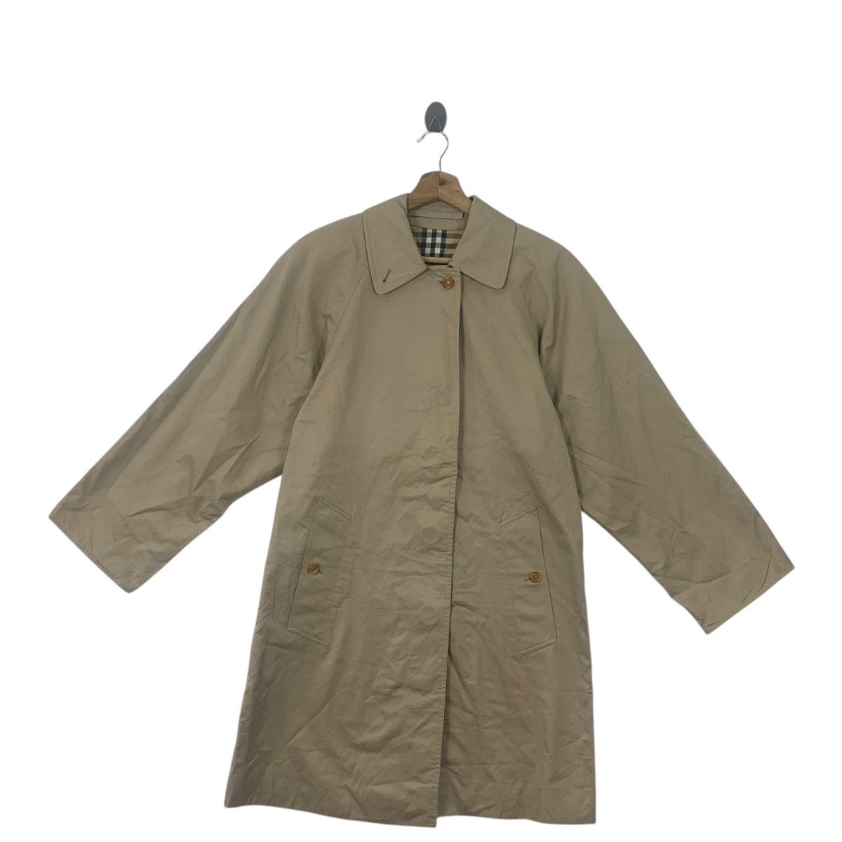 Burberry Vintage BURBERRY LONDON Nova Checks Trench Coat Parka Size US S / EU 44-46 / 1 - 1 Thumbnail