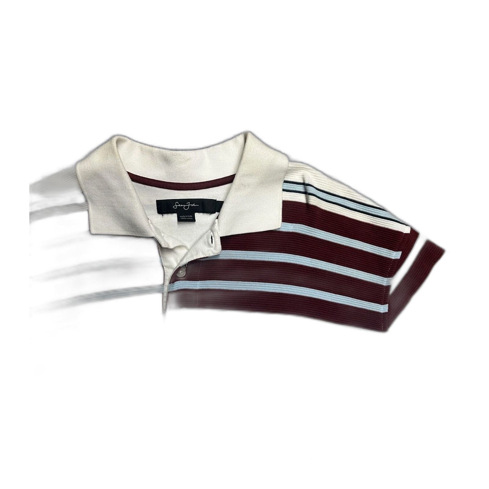 Sean John Sean John Y2K Hip-Hop Polo Shirt Vintage Striped Mens Large Size US L / EU 52-54 / 3 - 5 Thumbnail