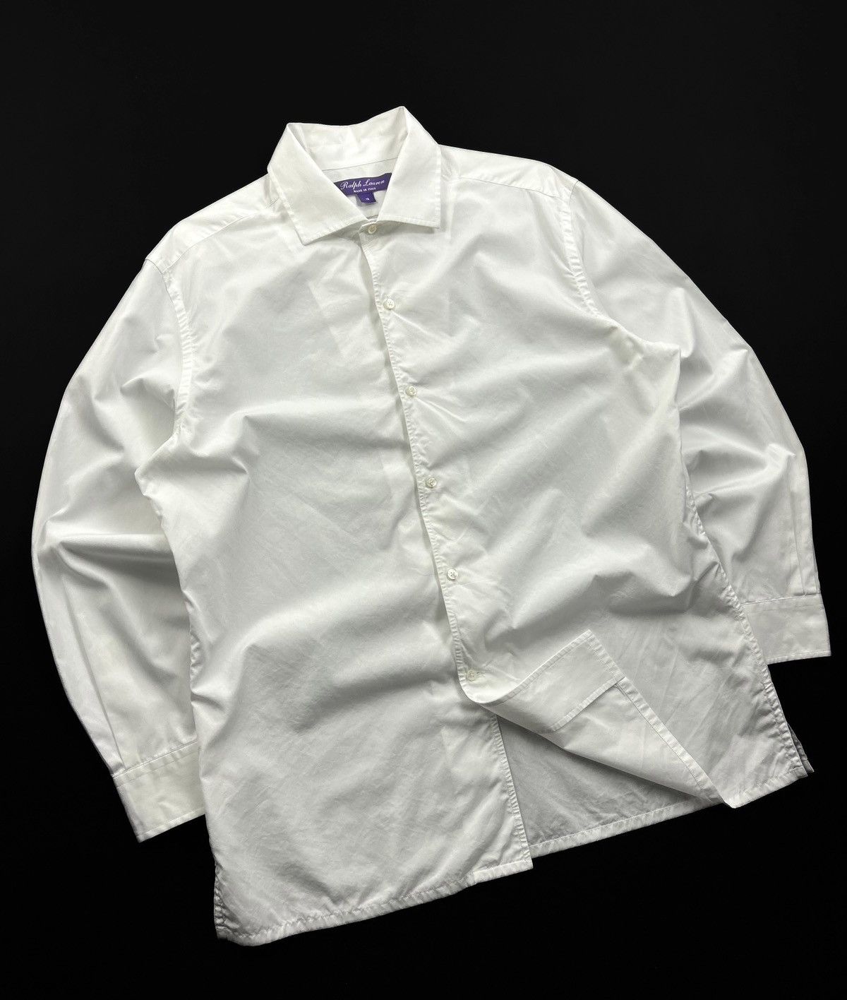 Ralph Lauren Purple Label Ralph Lauren Purple Label White Button-Up Shirt Women’s L 12 Size L / US 10 / IT 46 - 3 Thumbnail