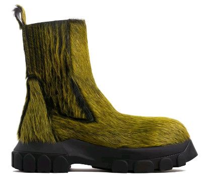 Rick Owens Rick Owens DRKSHDW Men's Green Suede Chelsea Boots Size US 11 / EU 44 - 4 Thumbnail