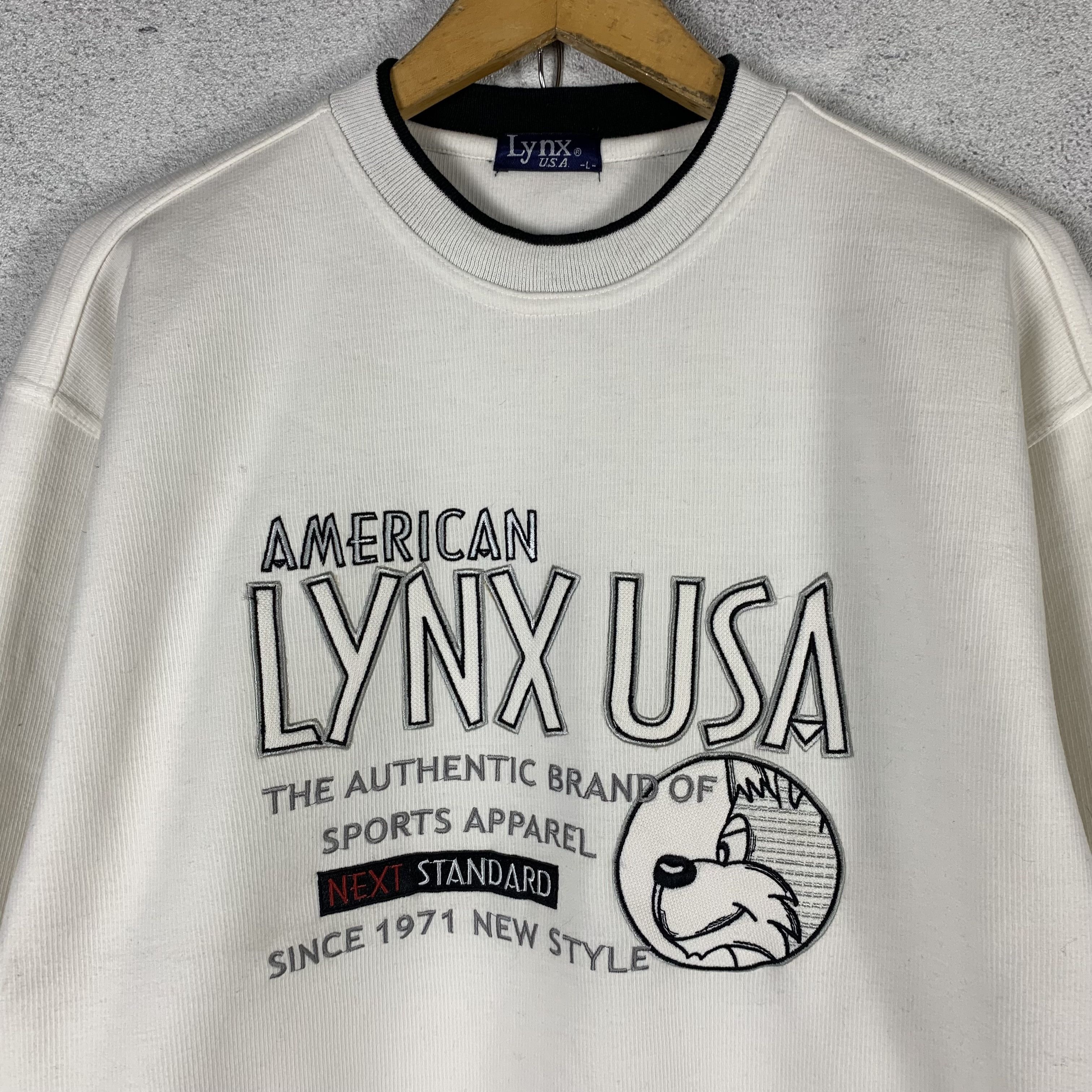 Vintage Vintage Lynx USA Sweatshirt Crewneck Size US L / EU 52-54 / 3 - 2 Thumbnail