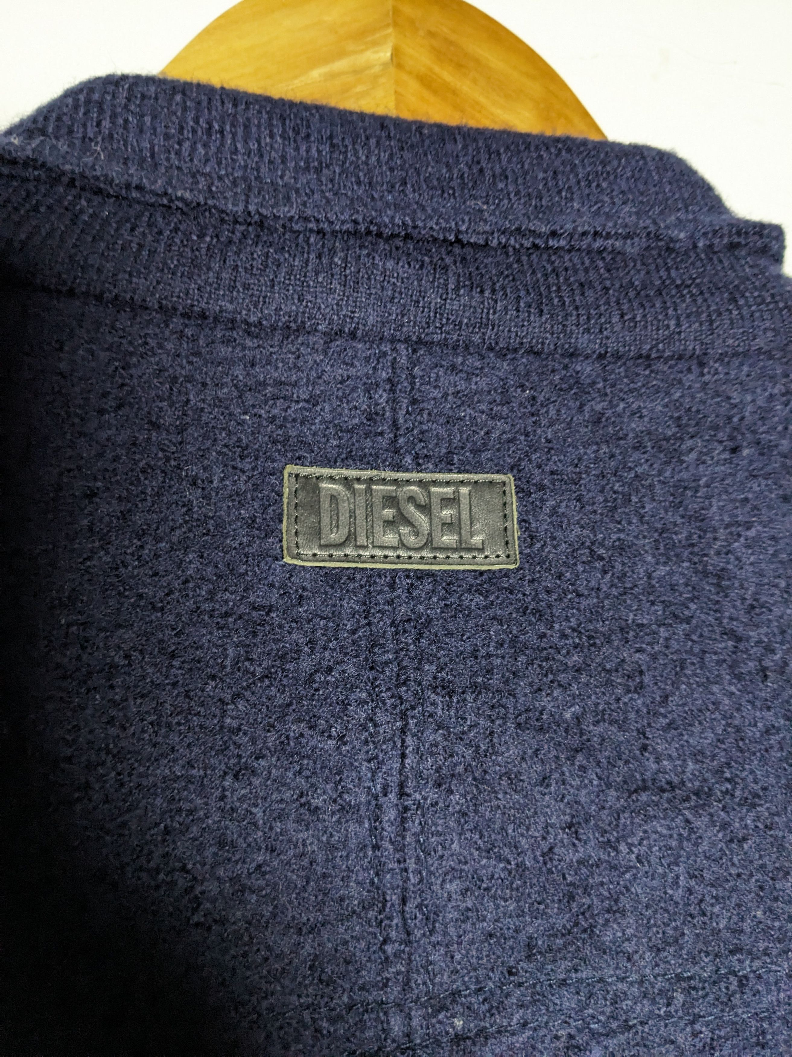 Diesel × Diesel Black Gold Diesel Cropped Peacoat Jacket Navy Blue Wool Size XS / US 0-2 / IT 36-38 - 7 Thumbnail