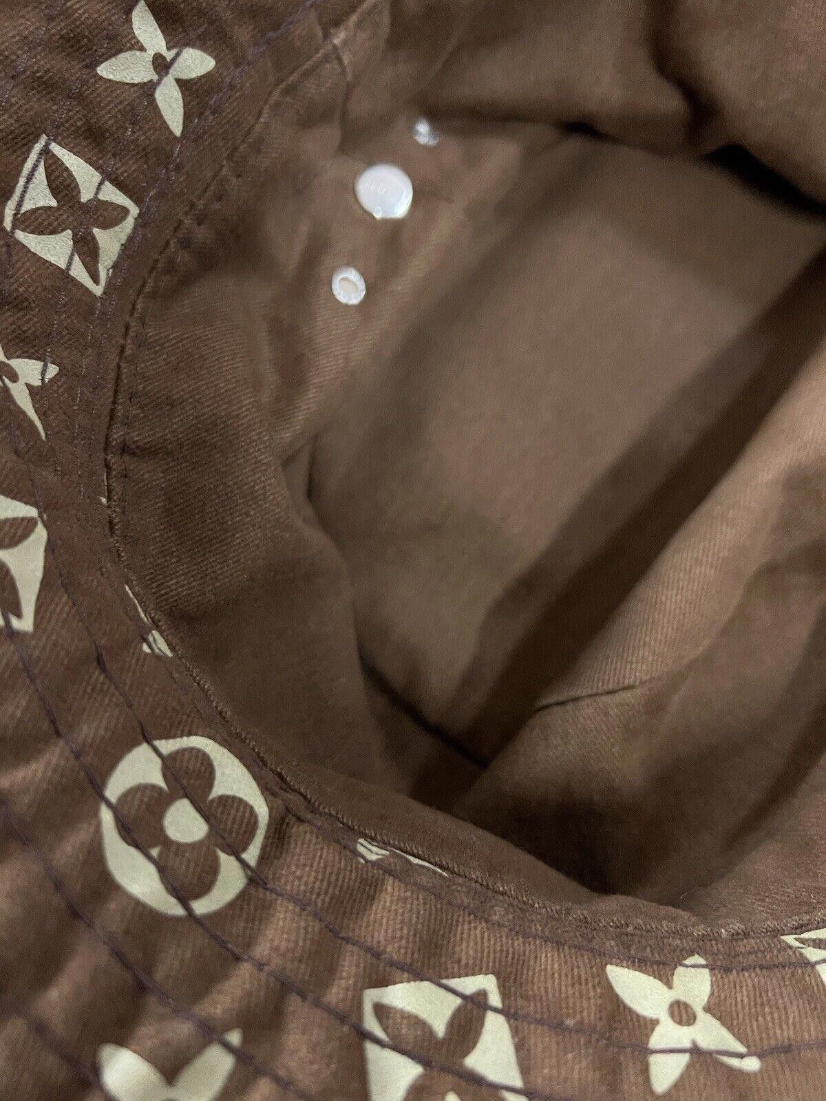 Supreme 2000 Supreme LV Louis Vuitton Monogram Bucket Hat Brown Size ONE SIZE - 7 Thumbnail