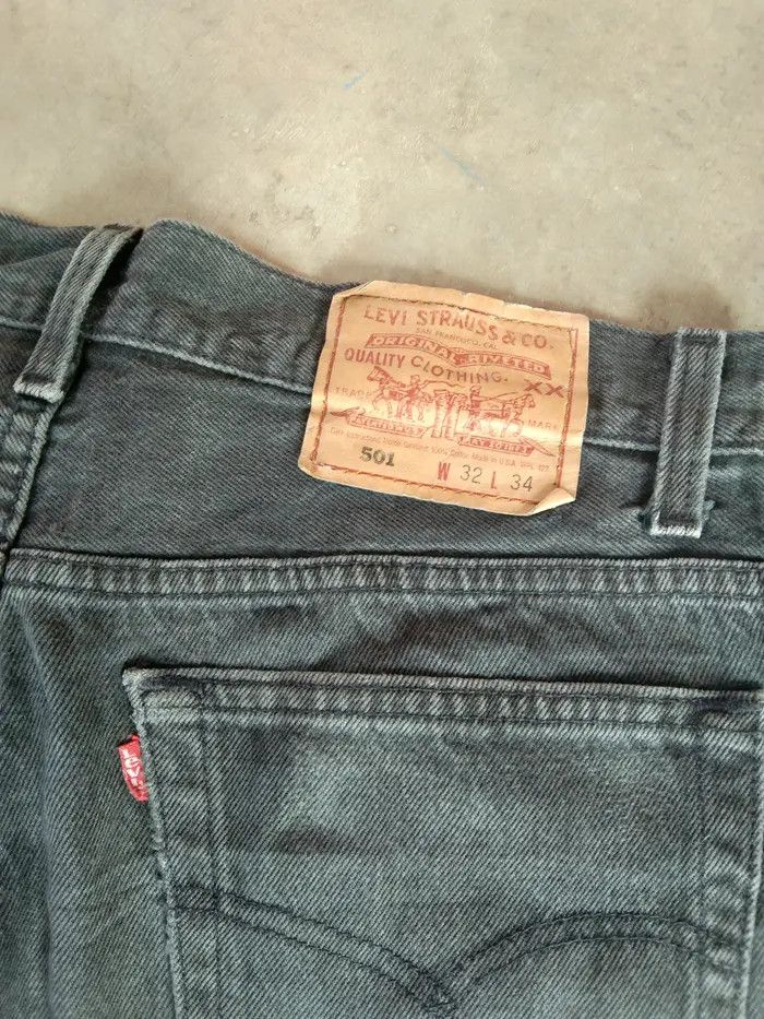 Levi's × Vintage 90s Vintage Levis 501 Made In USA Distressed Jeans 32x32 Size US 32 / EU 48 - 4 Thumbnail