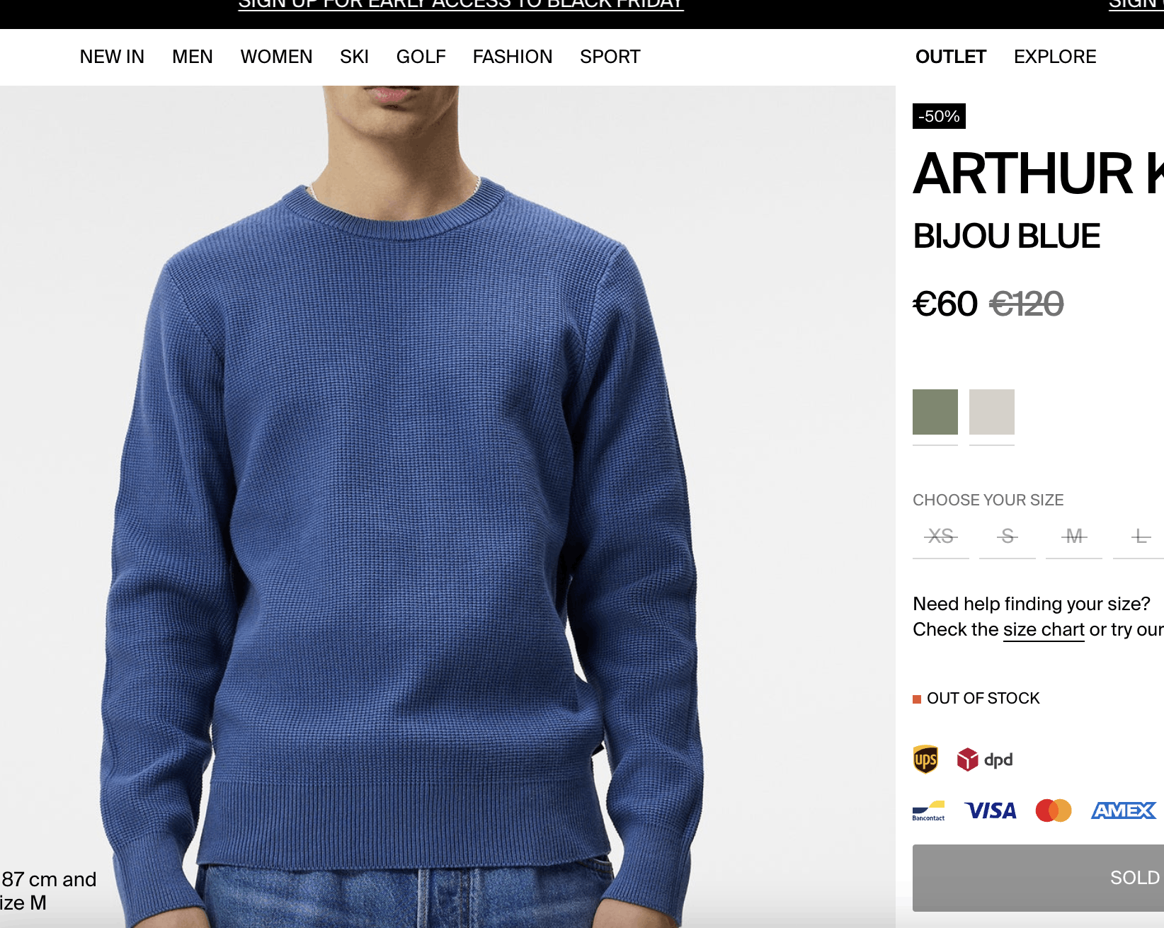 J.Lindeberg J.Lindeberg Arthur Knit Blue Org Cotton Pullover Sweater Size US S / EU 44-46 / 1 - 2 Thumbnail