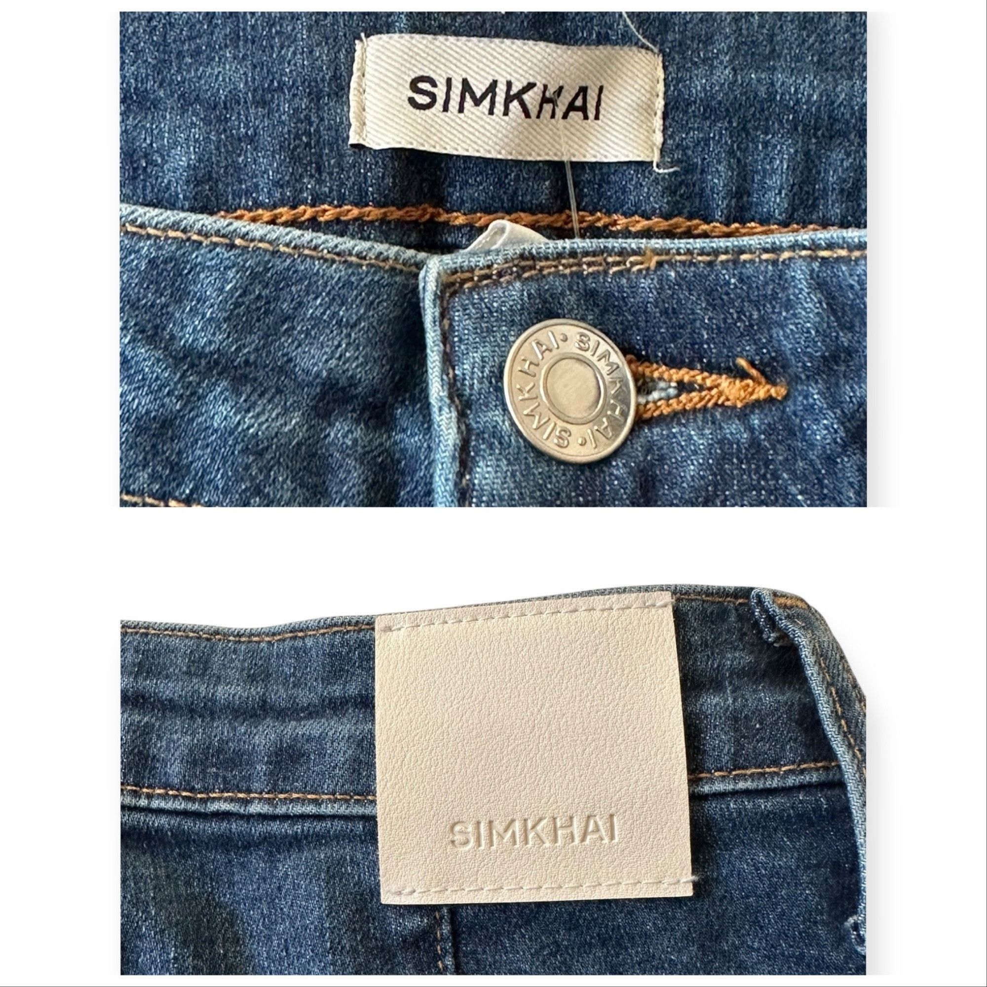 Simkhai Simkhai Blue Damen Farbe Denim Cotton Jeans, Size 26, New wi Size 25" / US 0 / IT 36 - 5 Thumbnail