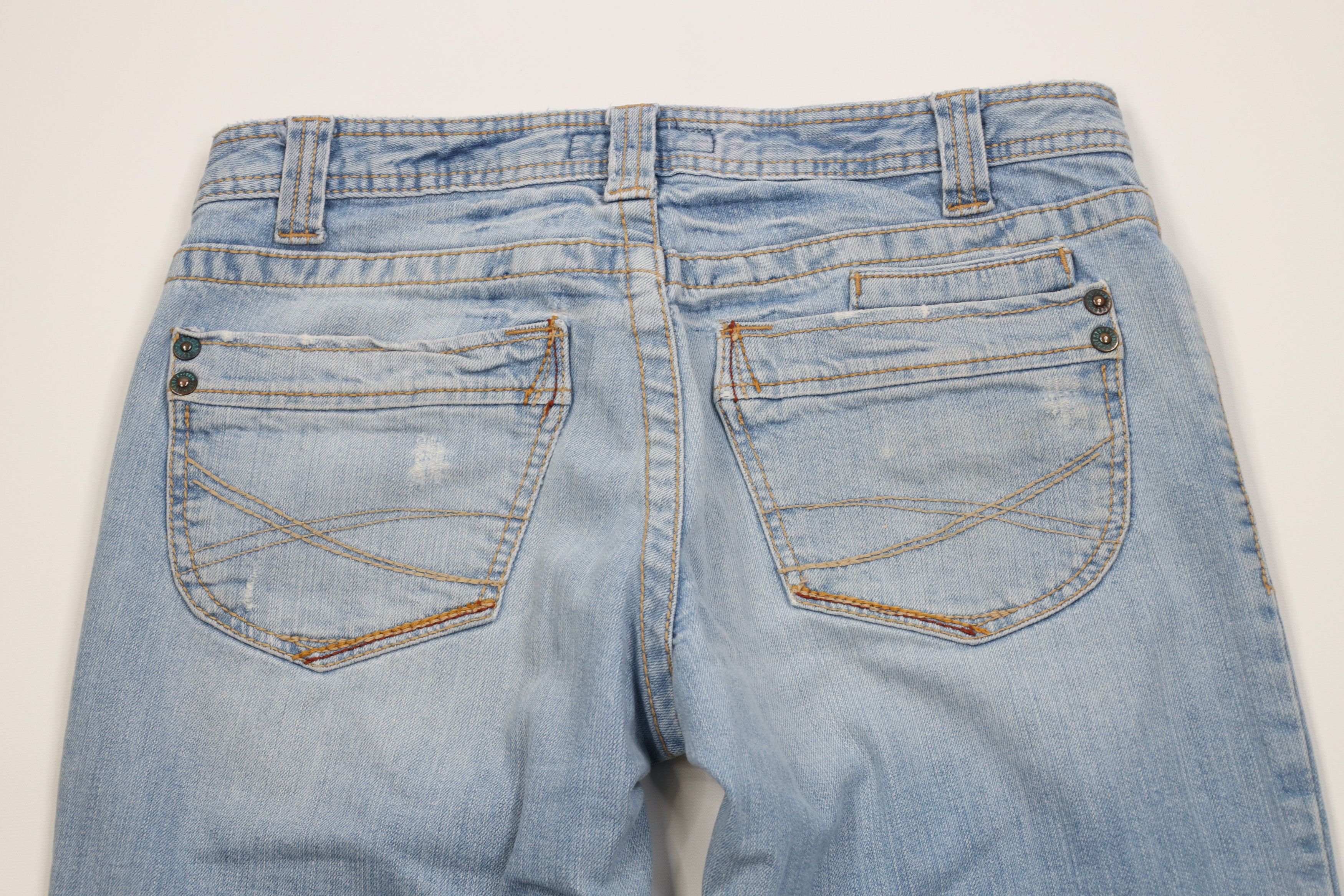 Aeropostale Vintage 90s Y2K Aeropostale Short Babydoll Skinny Jeans Size 28" / US 6 / IT 42 - 9 Thumbnail