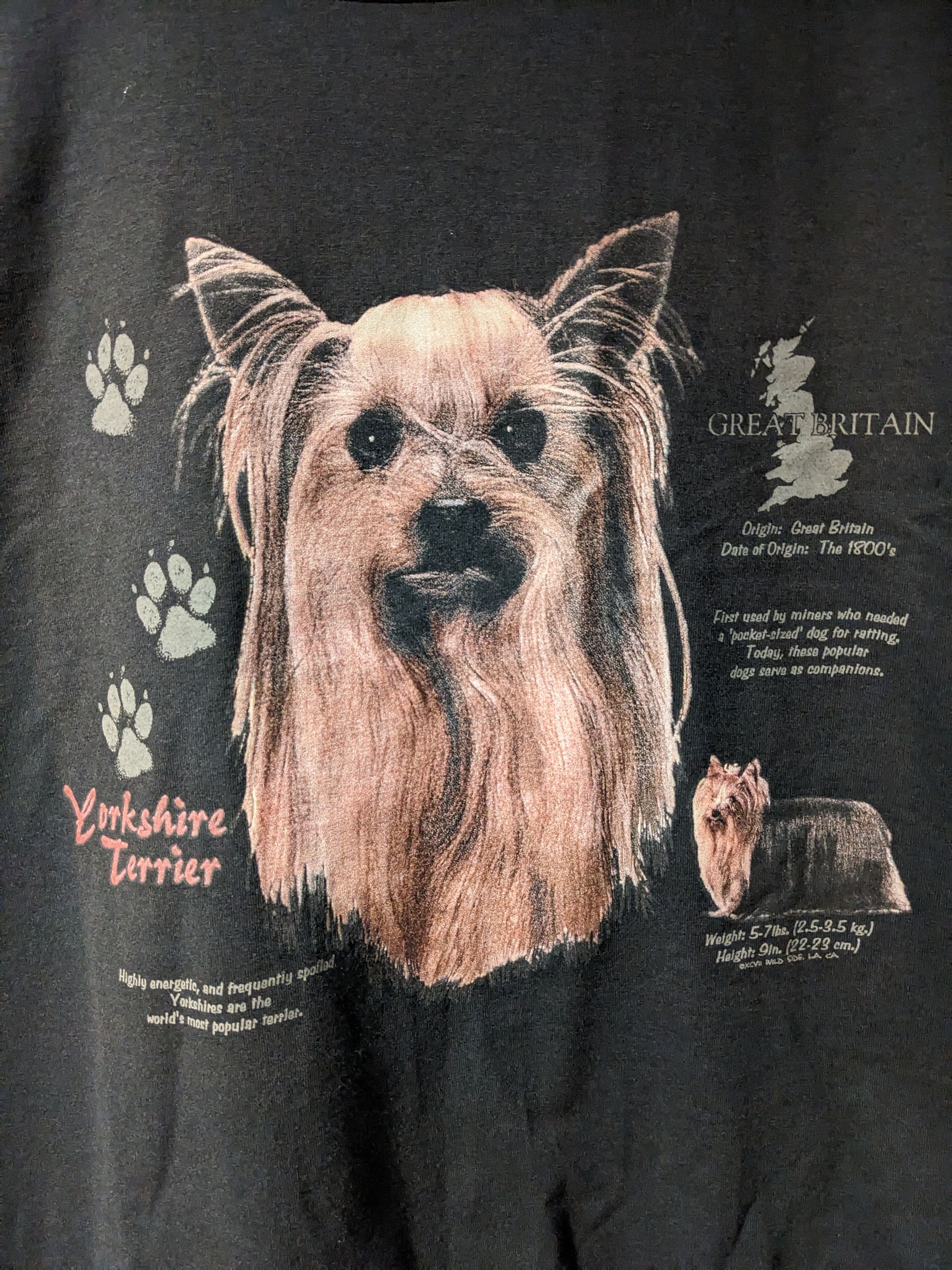 Vintage Vintage 90s Yorkshire Terrier Dog Animal Nature T-Shirt Size US L / EU 52-54 / 3 - 2 Thumbnail
