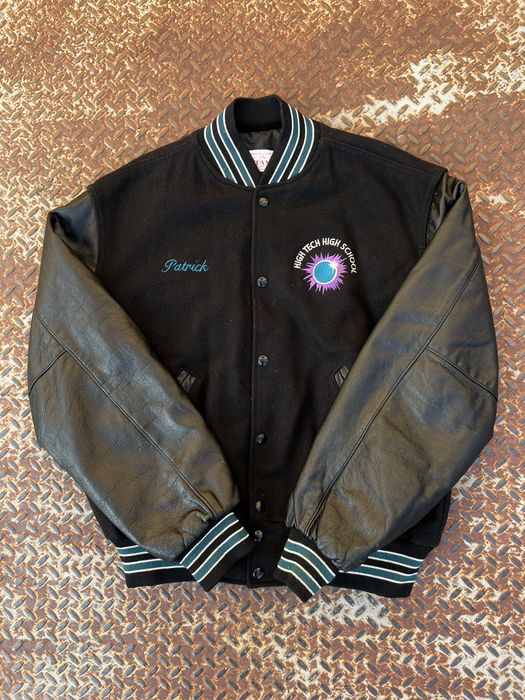 Vintage Vintage High Tech High School Leather Varsity Jacket | Grailed