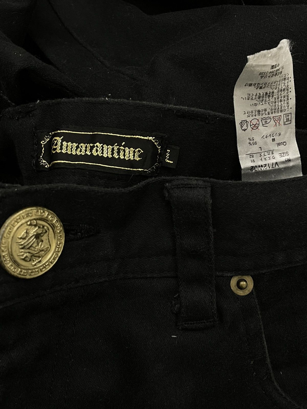 Japanese Brand VINTAGE AMRANTINE 1990S JAPAN DESIGNER CARGO PUNK GOA PANT Size US 32 / EU 48 - 19 Thumbnail