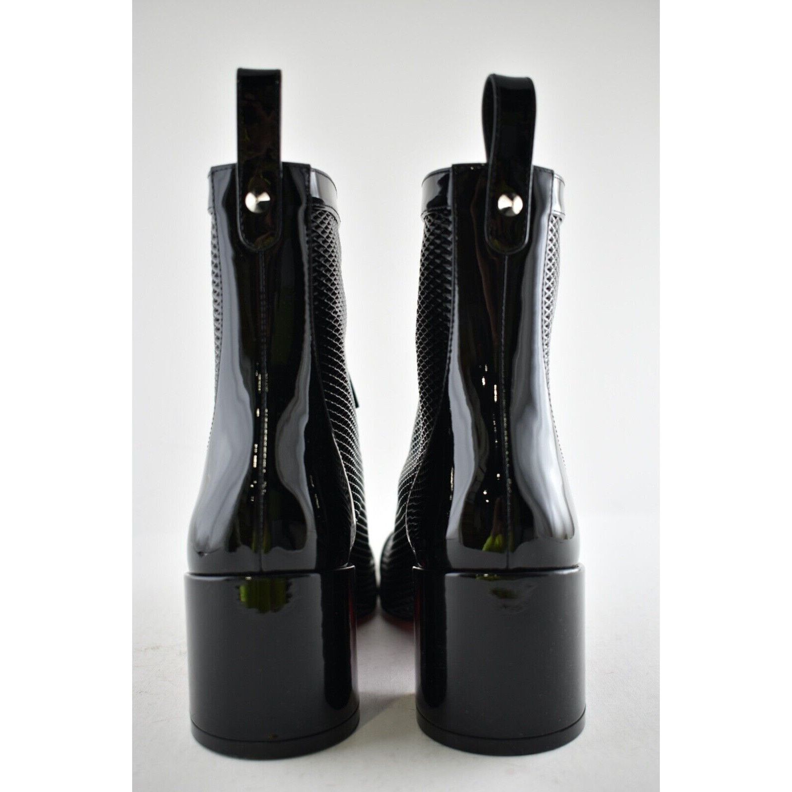 Christian Louboutin Christian Louboutin Kimi 55 Black Patent Leather Block Heel Size US 7.5 / IT 37.5 - 11 Thumbnail