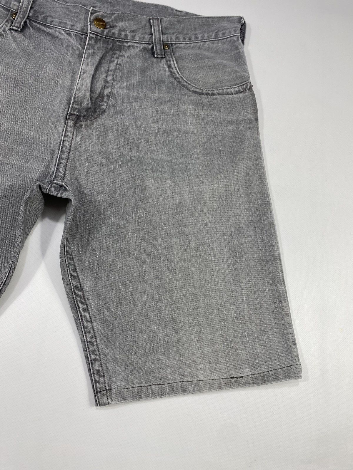 Carhartt 🔥LASTDROP🔥 Carhartt Stonewashed Gray Slim Shorts Denim Jeans Size US 33 - 4 Thumbnail