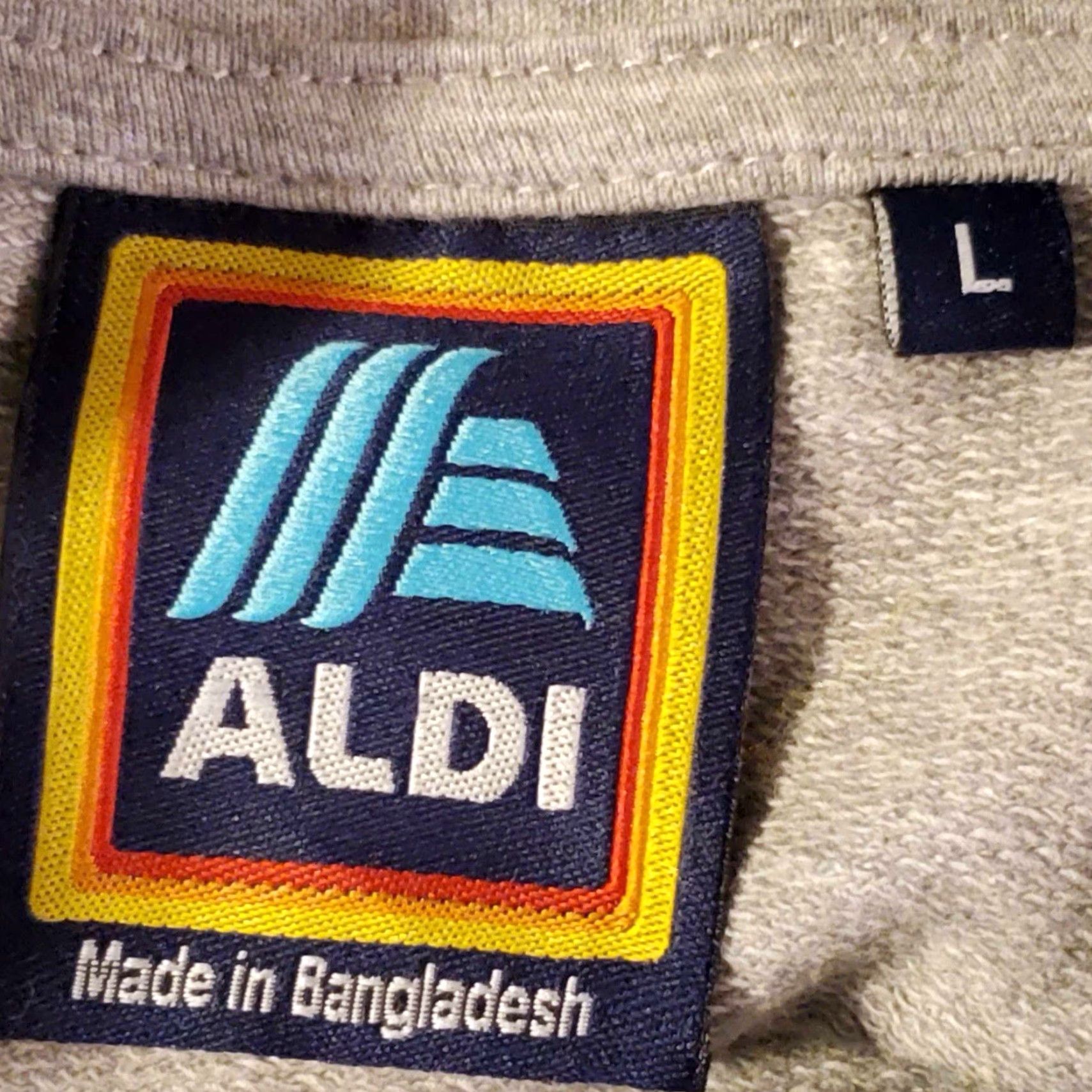 Vintage Aldi Gear Sweatshirt Pullover Knit Collared 1/4 Zip Gray L Mens Regular Cotton Vintage No Size US L / EU 52-54 / 3 - 2 Thumbnail
