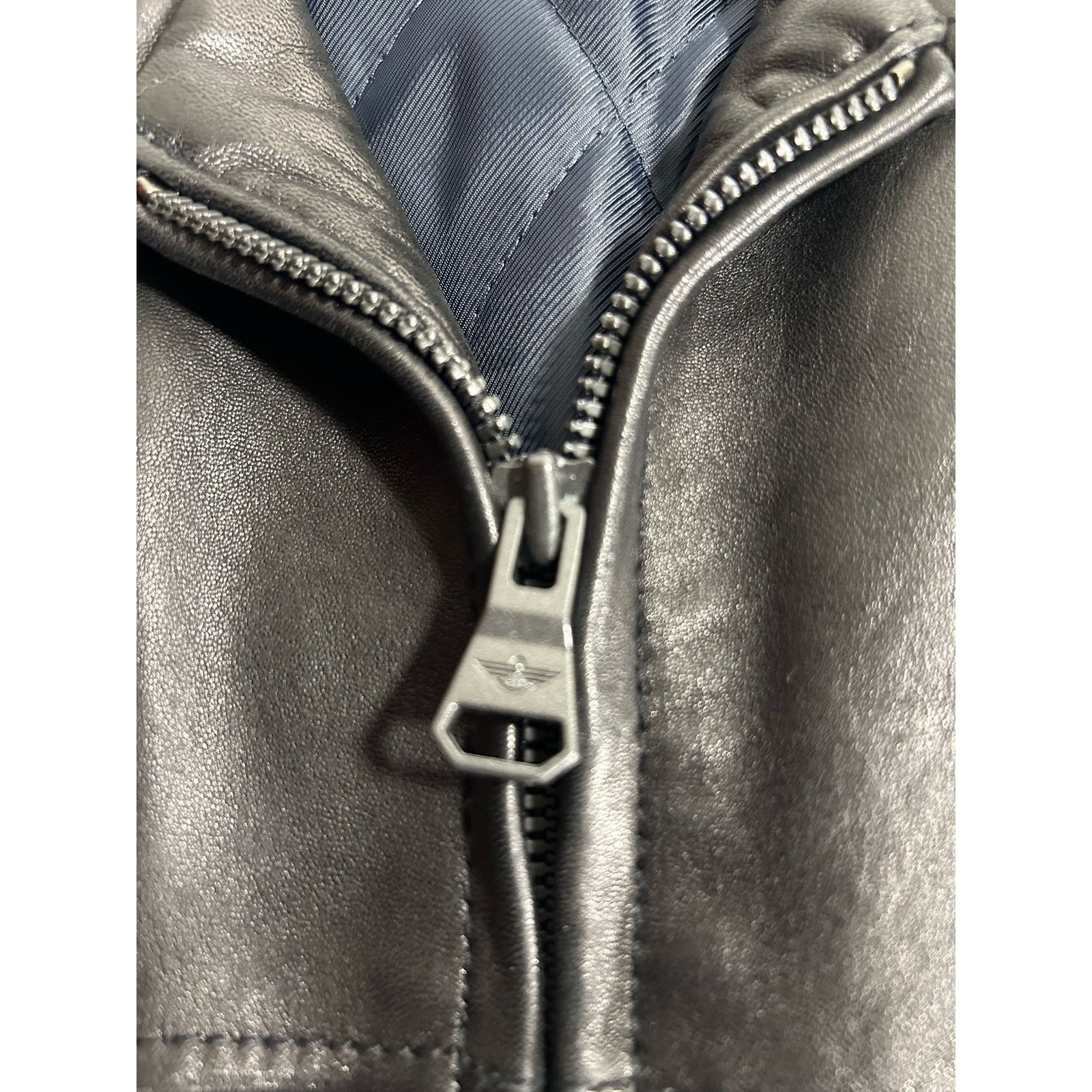 Dockers Dockers Men’s Genuine Leather Jacket “M” Zipper Black S M Size US M / EU 48-50 / 2 - 7 Thumbnail