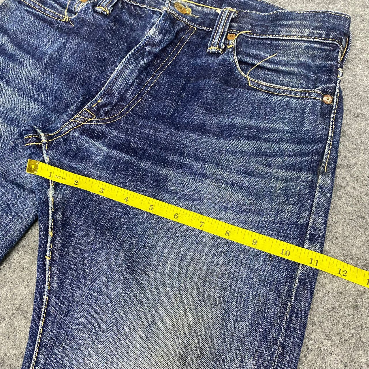 If Six Was Nine 💥Flare💥Vintage Skulls Jeans by an Alchemist Denim Size US 30 / EU 46 - 5 Thumbnail