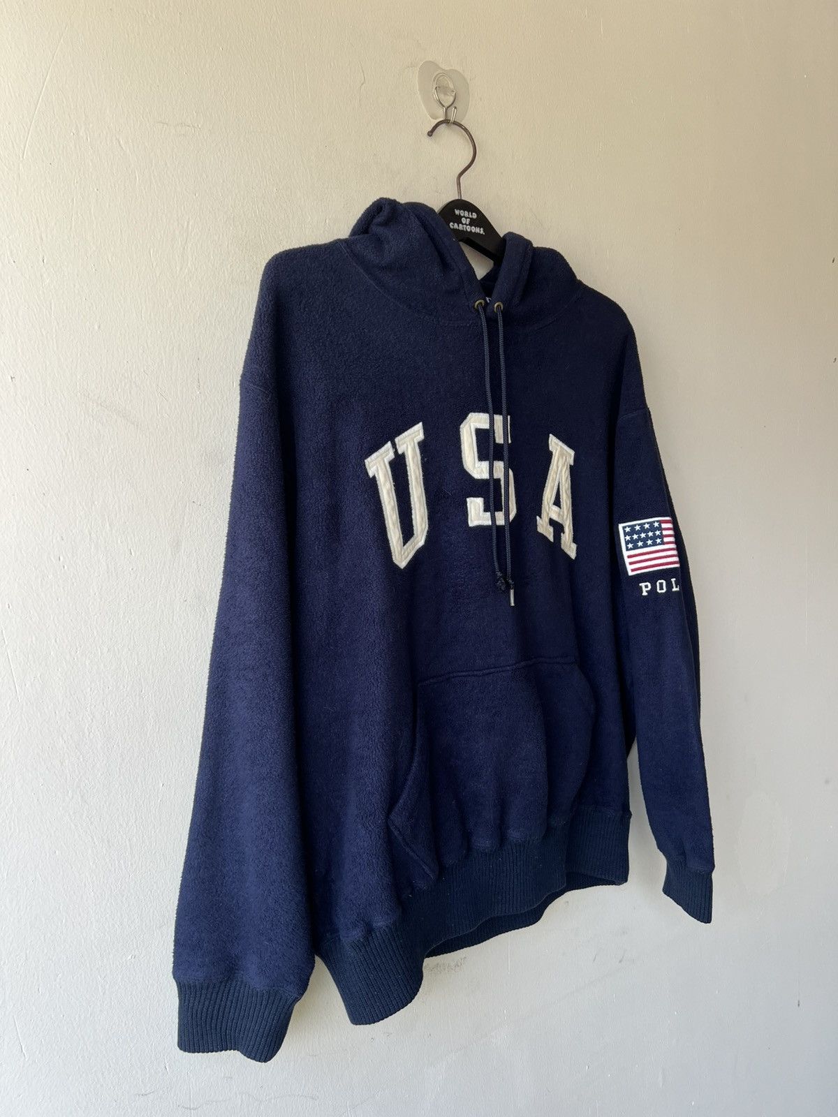 Ralph Lauren 90s Polo Sport RL Spell Out Navy Blue Hoodies Sweater Size US L / EU 52-54 / 3 - 11 Thumbnail