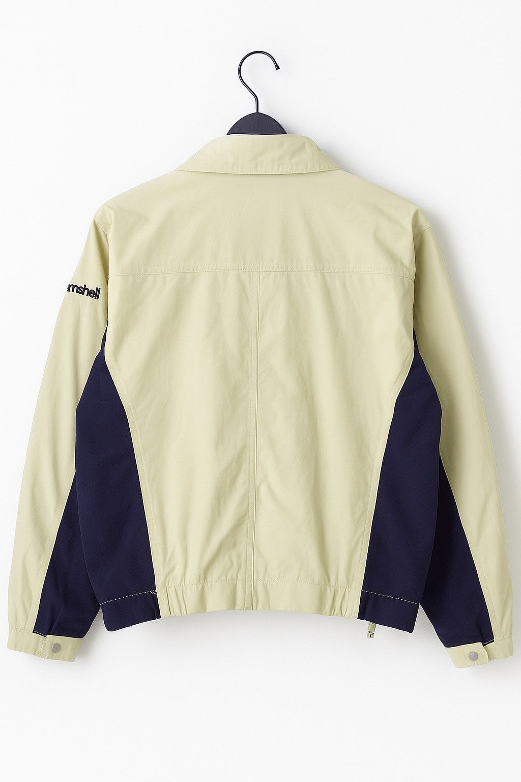 Japanese Brand Vintage Bombshell Shewear for Riders Beige Navy Windbreaker Size US M / EU 48-50 / 2 - 2 Thumbnail