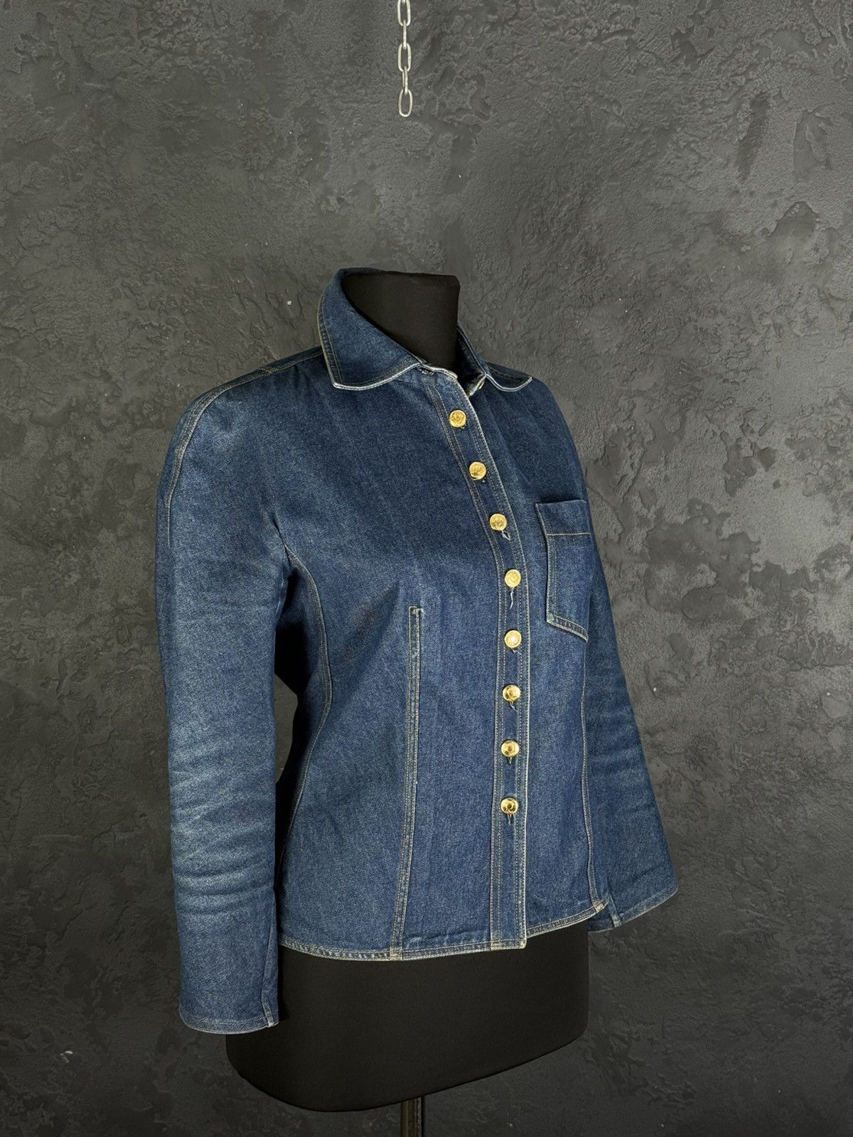 Dior Vintage CHRISTIAN DIOR BOUTIQUE Embroidered Denim Jacket Size M / US 6-8 / IT 42-44 - 7 Thumbnail
