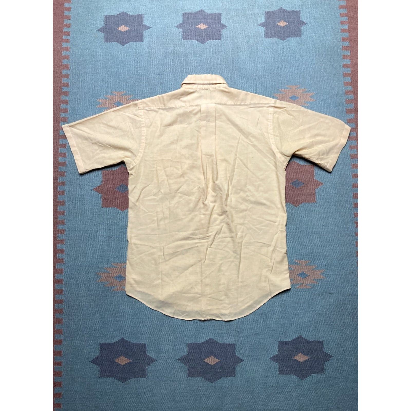 Vintage VINTAGE TownCraft Penney’s Button-Up Shirt Short Sleeve M Pale Yellow Mens Size US M / EU 48-50 / 2 - 6 Thumbnail