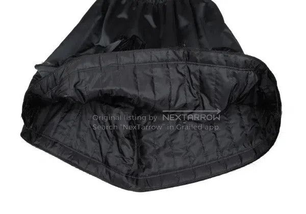 Comme des Garcons Comme Des Garcons size S Black vintage rose half skirt Size 23" - 4 Thumbnail