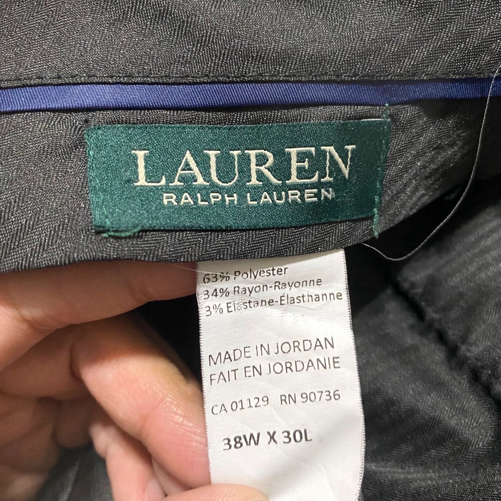 Ralph Lauren Lauren Ralph Lauren Mens Dress Pants Blue Straight Mid Rise 38x30 Pants Regular Men Blue 90s Preppy? Size US 38 / EU 54 - 3 Thumbnail