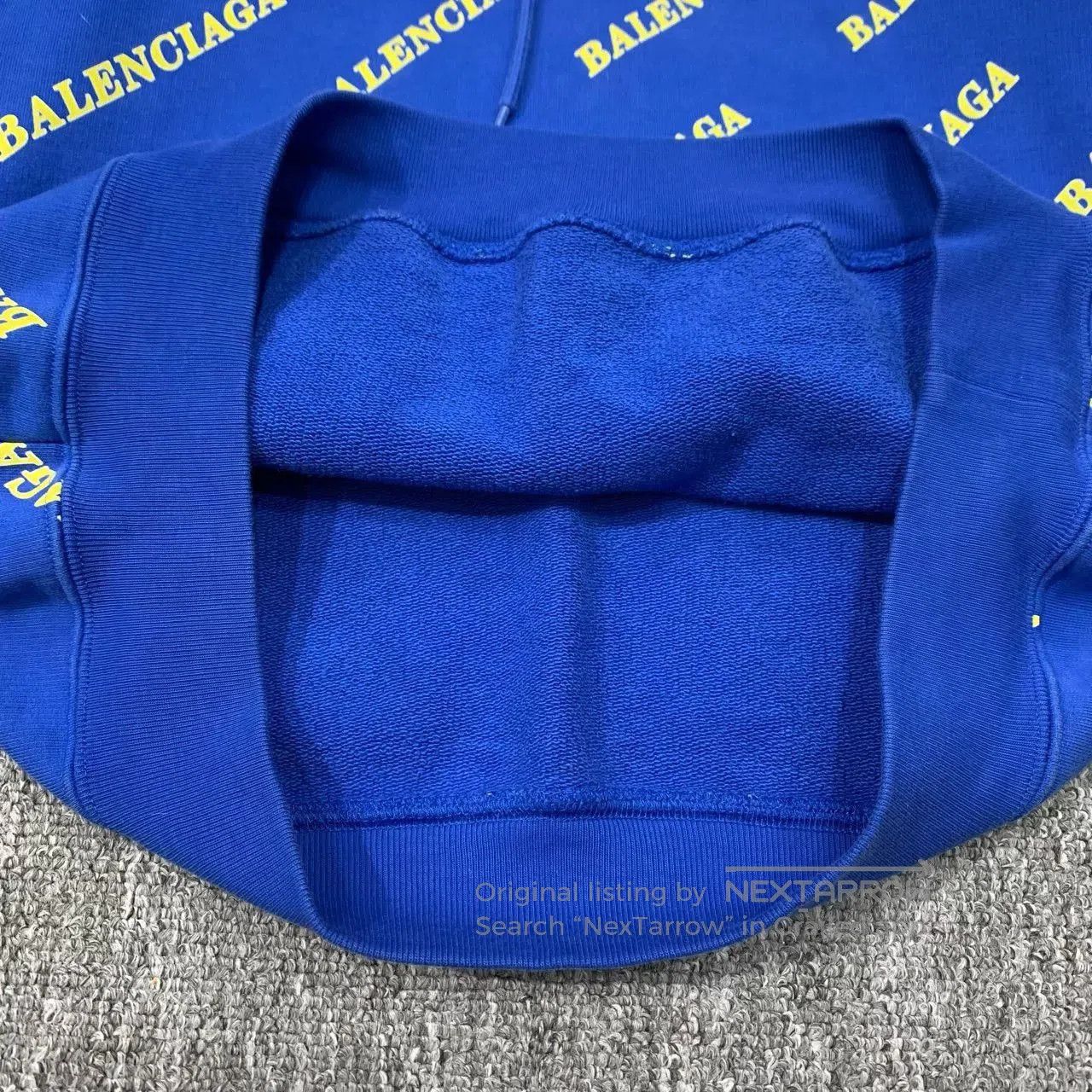 Balenciaga balenciaga blue printed hooded sweatshirt. Size US L / EU 52-54 / 3 - 9 Thumbnail