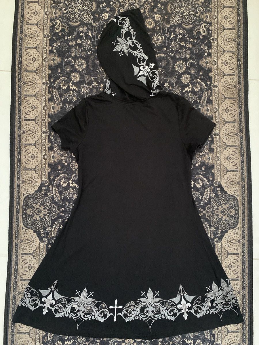 Other Y2K Emo Gothic Cross Pattern Ghost Of Harlem Midi Dress Size S / US 4 / IT 40 - 6 Thumbnail
