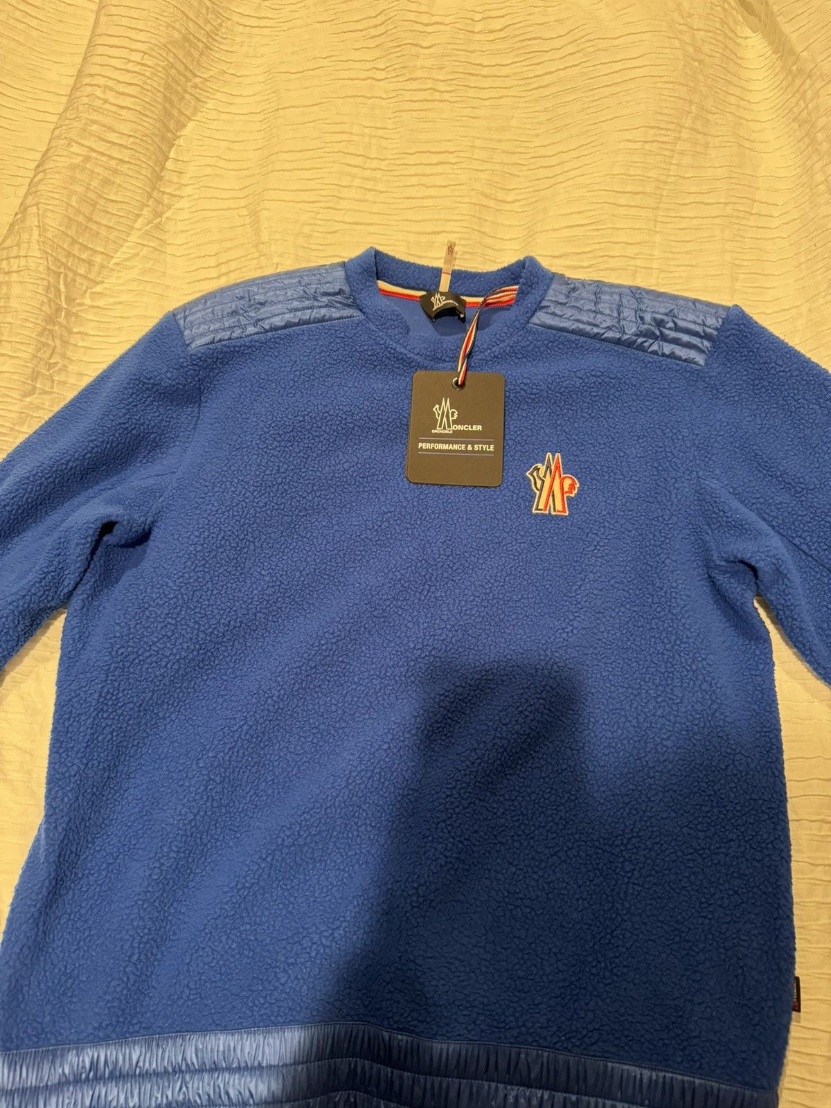 Moncler Moncler Grenoble Blue Maglia Sweatshirt Size US M / EU 48-50 / 2 - 2 Thumbnail