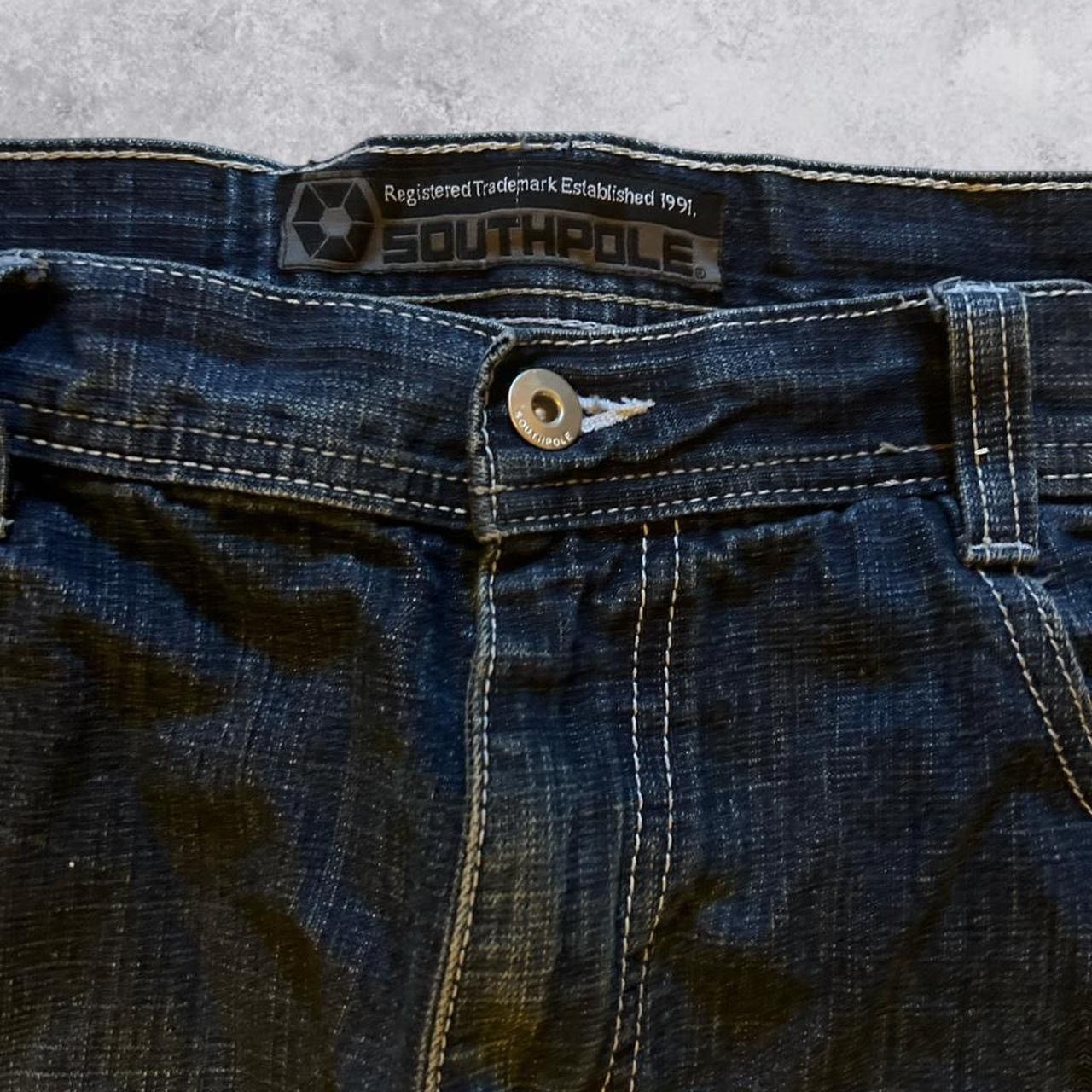 Southpole Vintage Southpole Fadded Blue brown tabs #vintage #grail Size US 34 / EU 50 - 2 Thumbnail