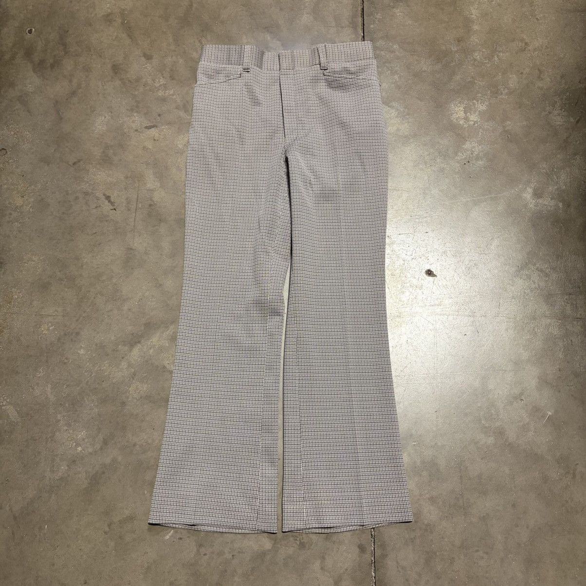 Vintage Vintage 80s Houndstooth Pants Pleated Trousers Preppy Flare Size US 34 / EU 50 - 10 Thumbnail