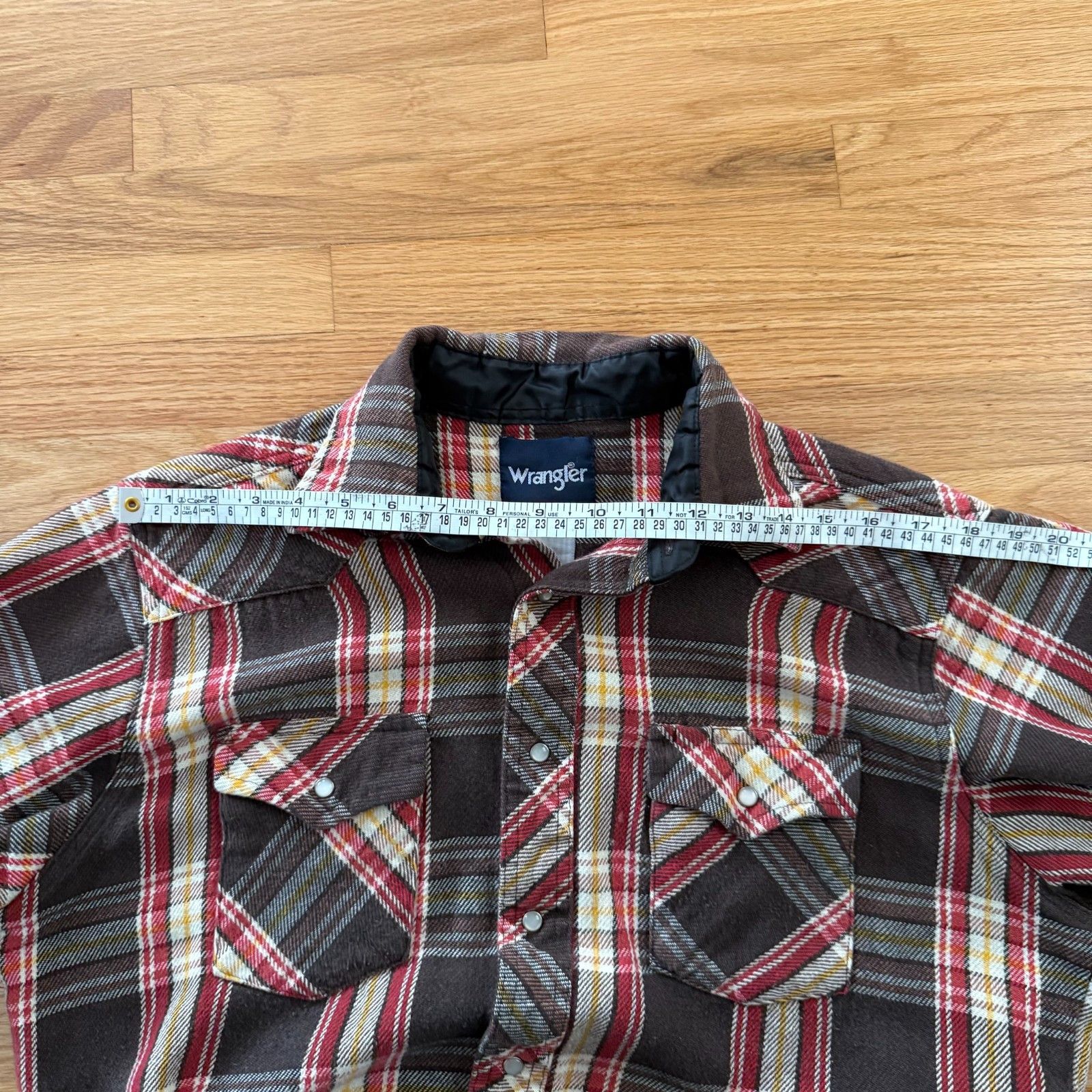 Wrangler Vintage 1990's Wrangler Western Flannel Medium Size US M / EU 48-50 / 2 - 5 Thumbnail