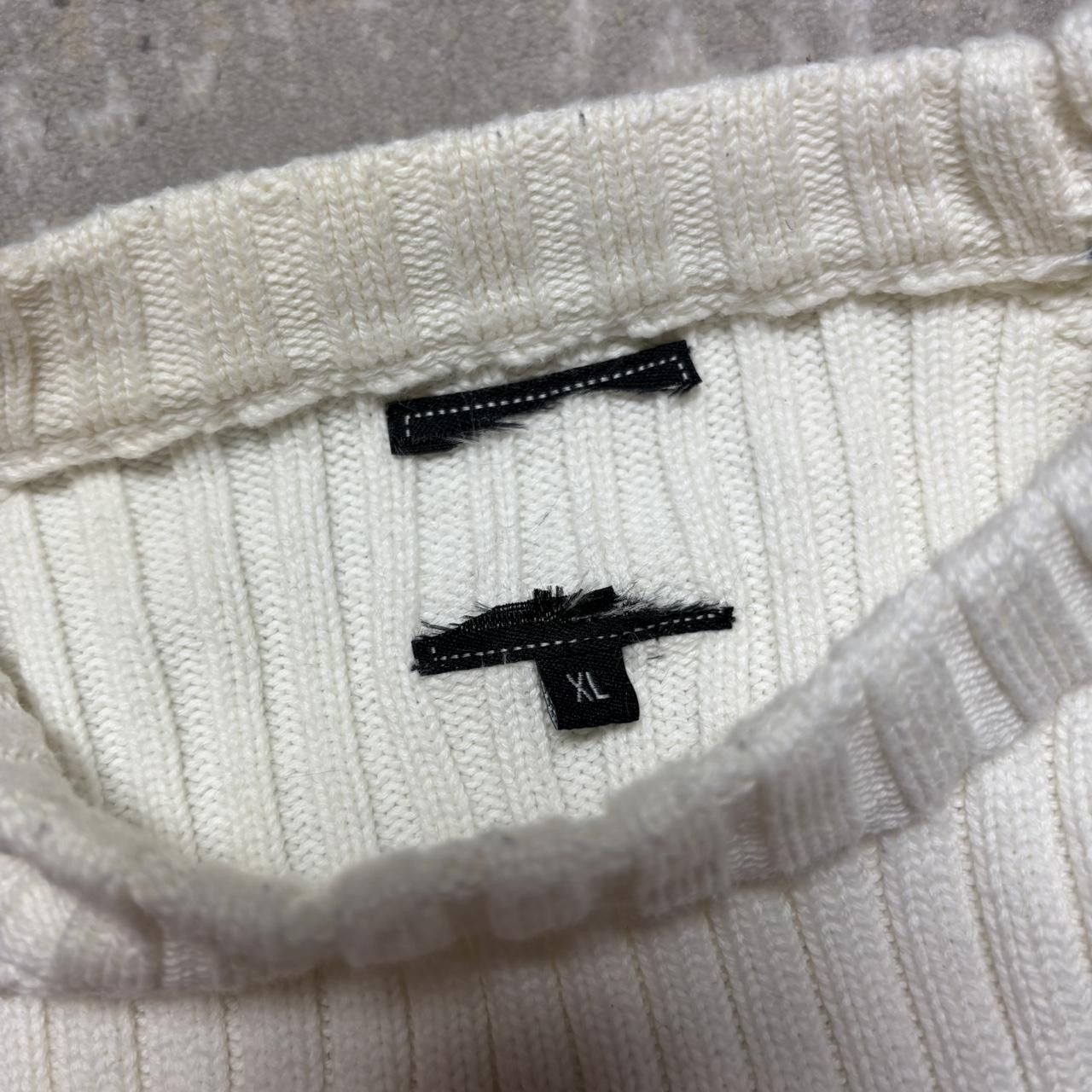Japanese Brand 00s Ribbed Sweater White M Size US M / EU 48-50 / 2 - 4 Thumbnail