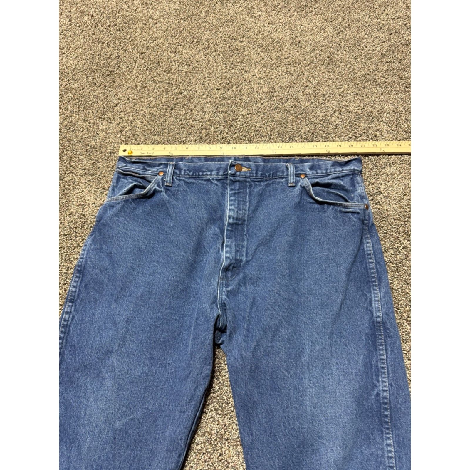 Wrangler Wrangler 13MWZ Jeans Men 42 Blue Denim 42X32 Cowboy Bootcut Wrangler Cowboy Cut 5-Pocket Design Regular Size Type Pants Mens Jeans Blue Cowboy, 13MWZ Size US 42 / EU 58 - 7 Thumbnail