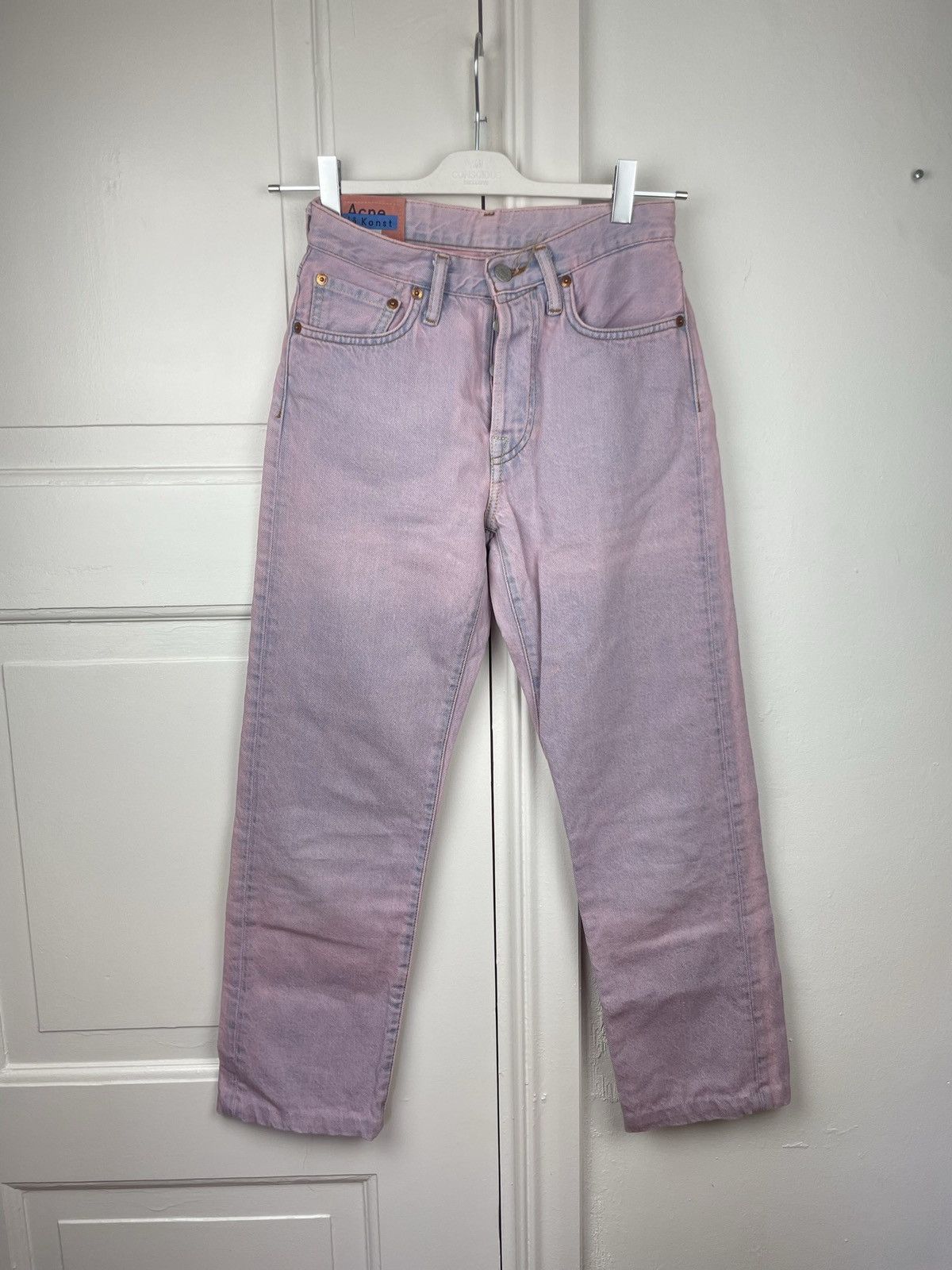 Acne Studios Acne studios 1997 Pink jeans pants Size 24" / US 00 / IT 34 - 1 Thumbnail